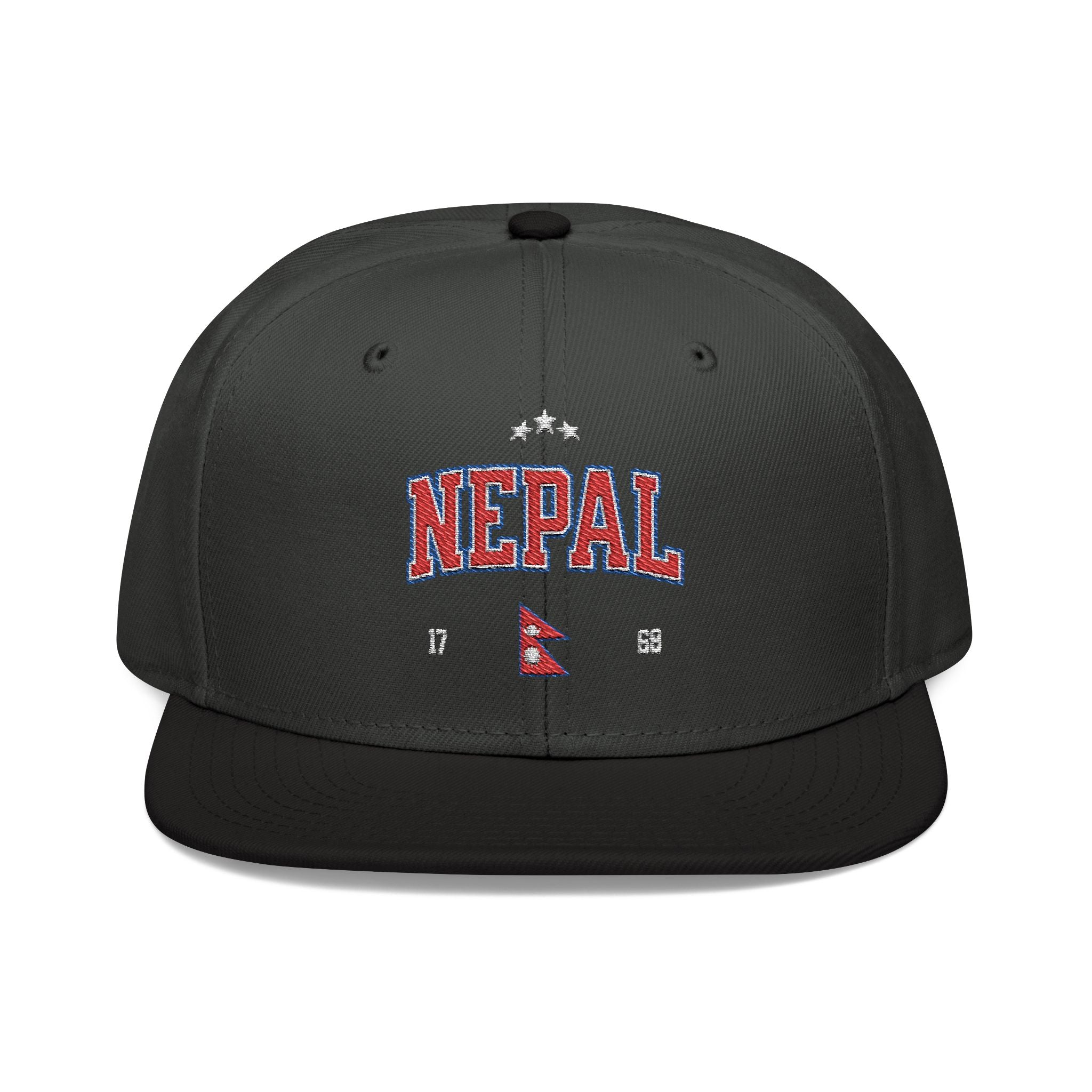 Nepal Embroidered Snapback Hat