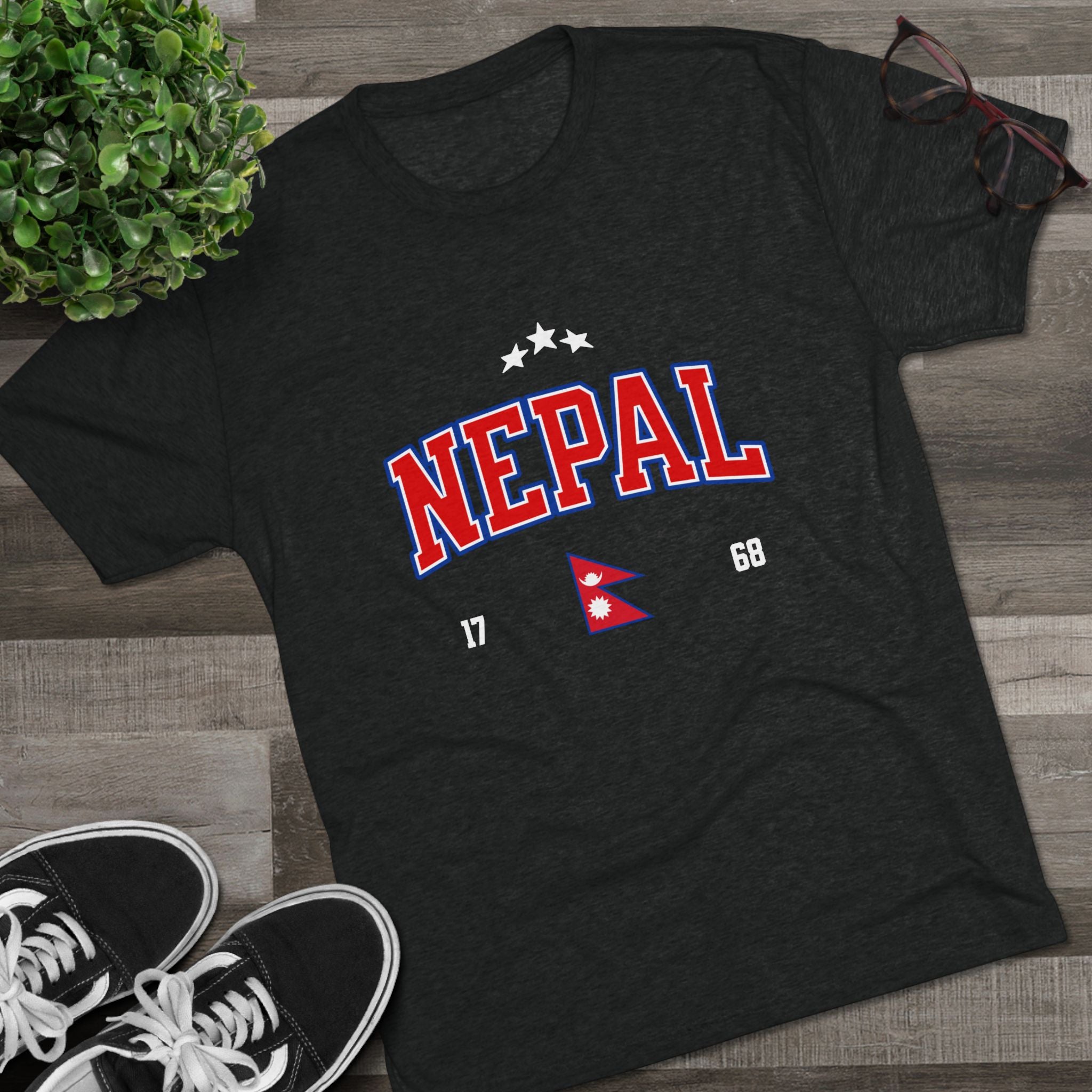 Nepal 1768 Unisex Tri-Blend Crew Tee