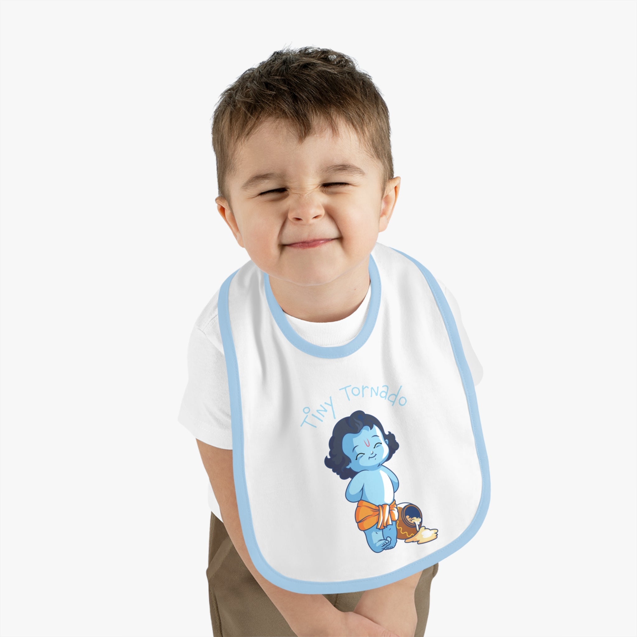 Krishna Tiny Tornado Cute Baby Bib - Mess-Free Mealtime