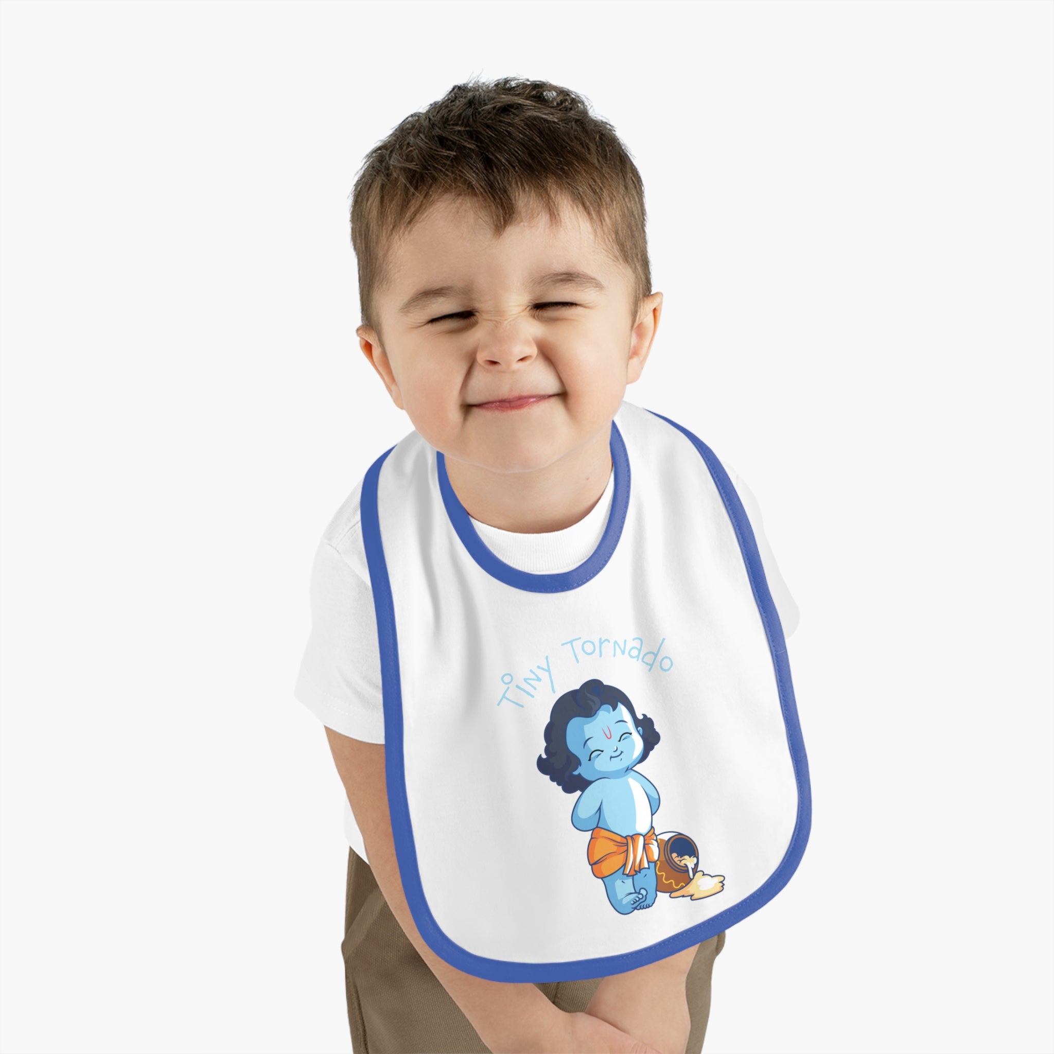 Krishna Tiny Tornado Cute Baby Bib - Mess-Free Mealtime