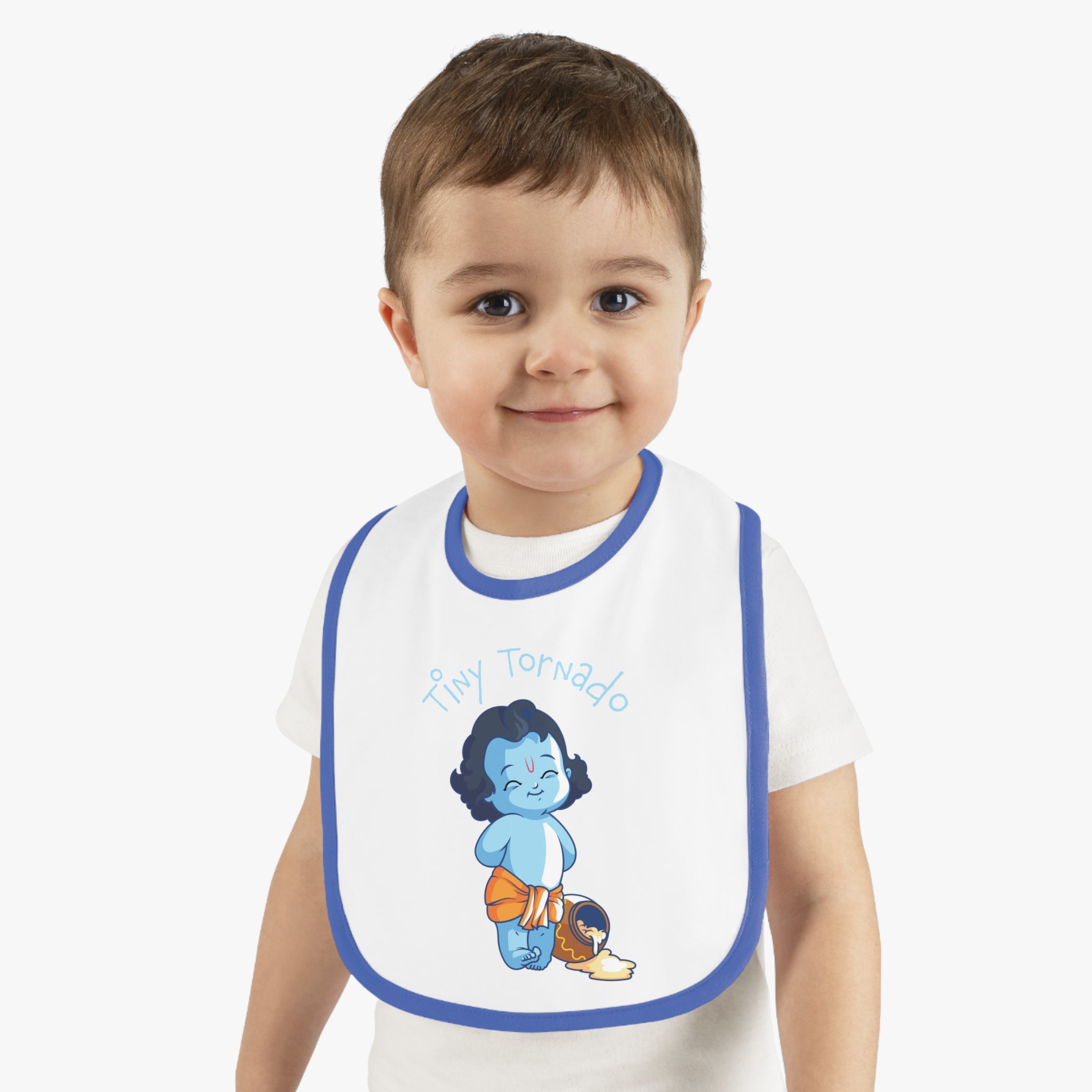 Krishna Tiny Tornado Cute Baby Bib - Mess-Free Mealtime