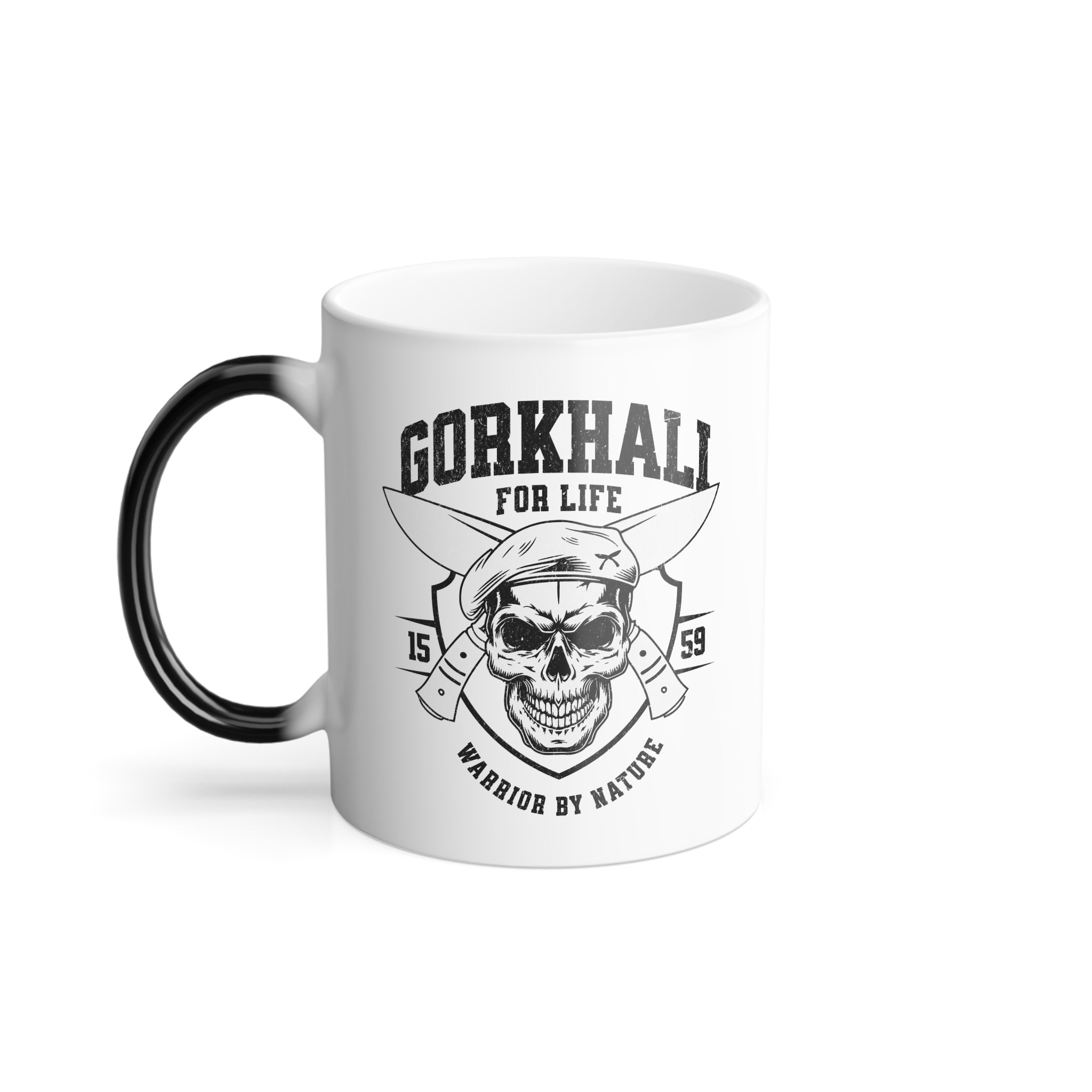 Gorkhali For Life Color Morphing Mug - Customizable Magic Heat Sensitive Coffee Cup