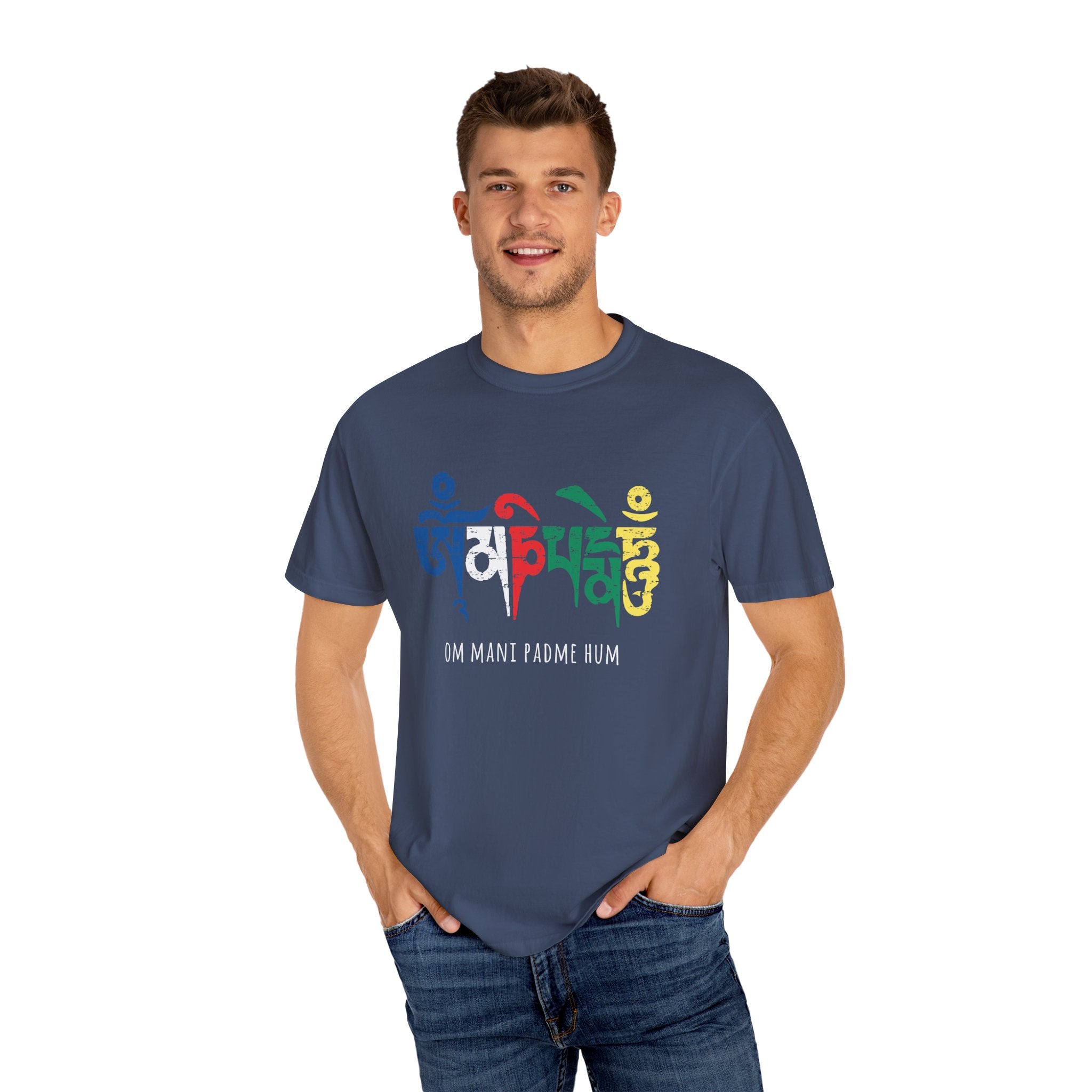 Om Mani Padme Hum T-shirt - Unisex Spiritual Tee