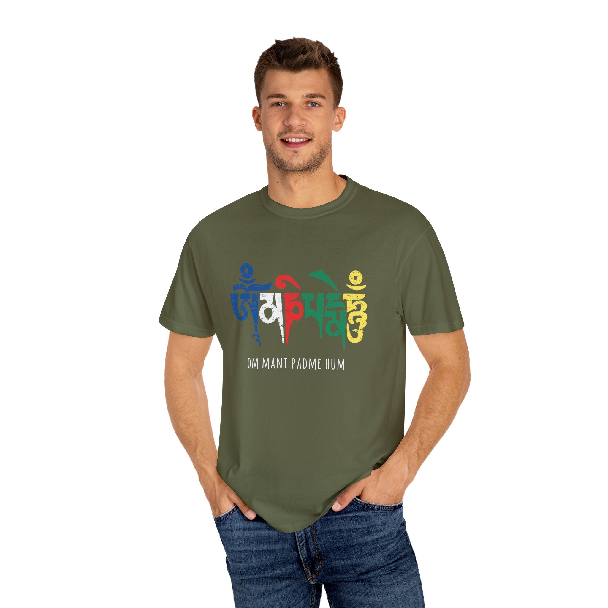 Om Mani Padme Hum T-shirt - Unisex Spiritual Tee