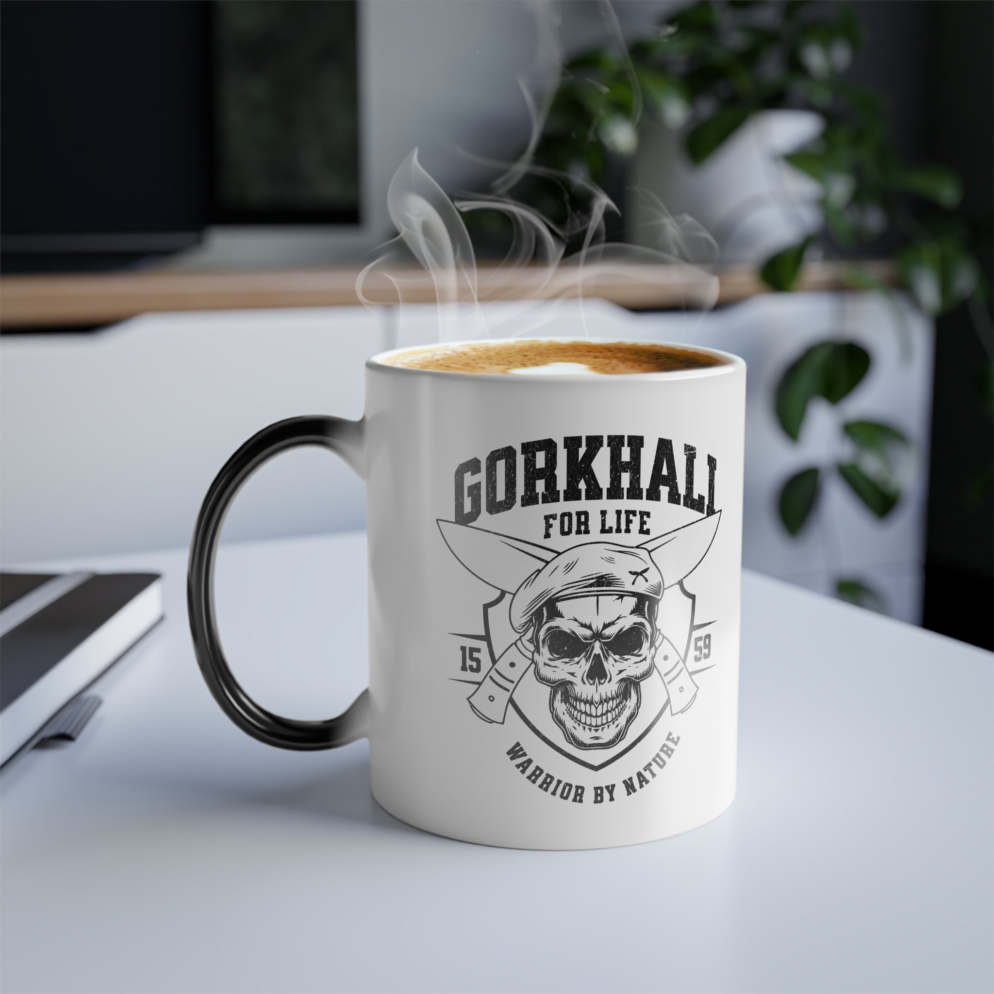 Gorkhali For Life Color Morphing Mug - Customizable Magic Heat Sensitive Coffee Cup