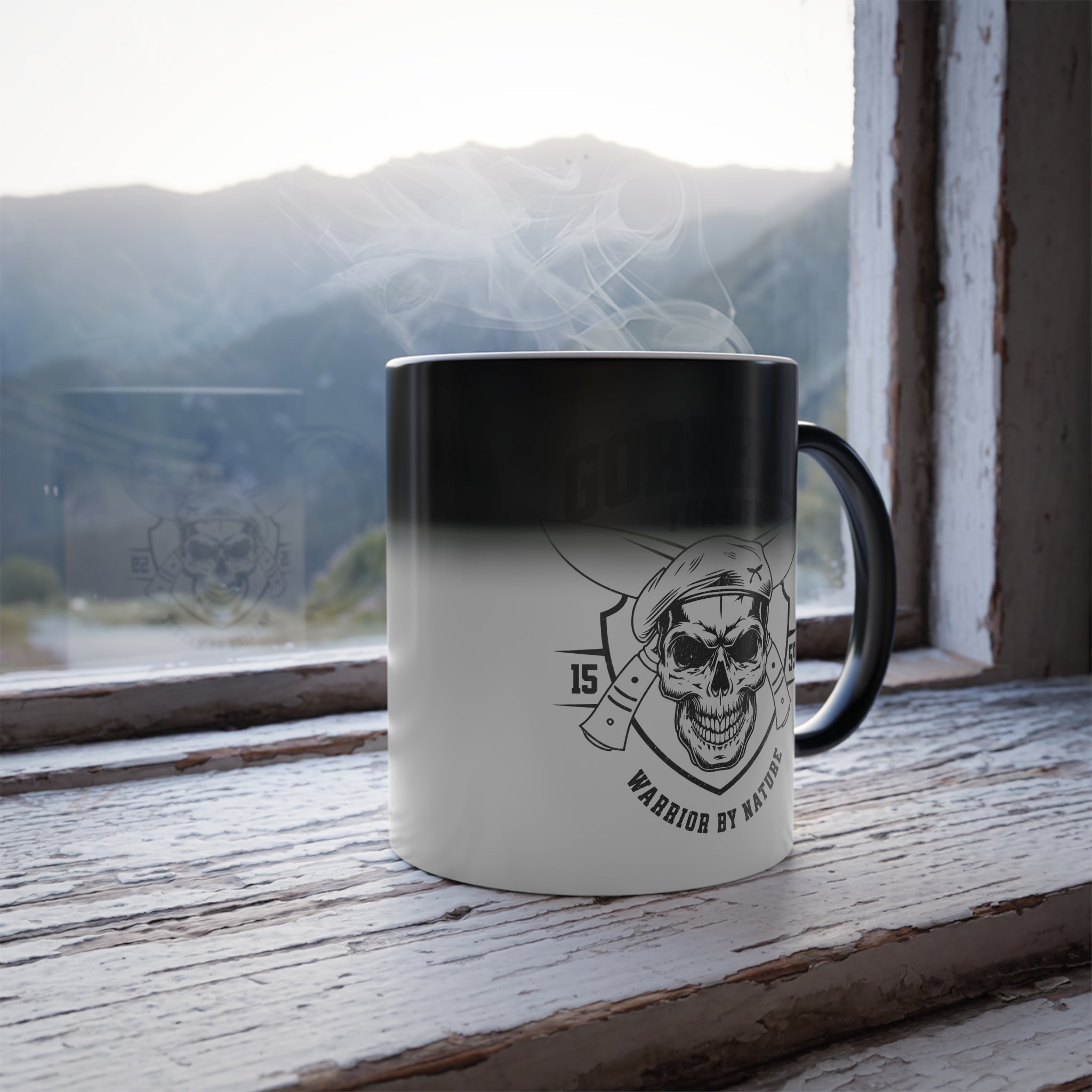 Gorkhali For Life Color Morphing Mug - Customizable Magic Heat Sensitive Coffee Cup