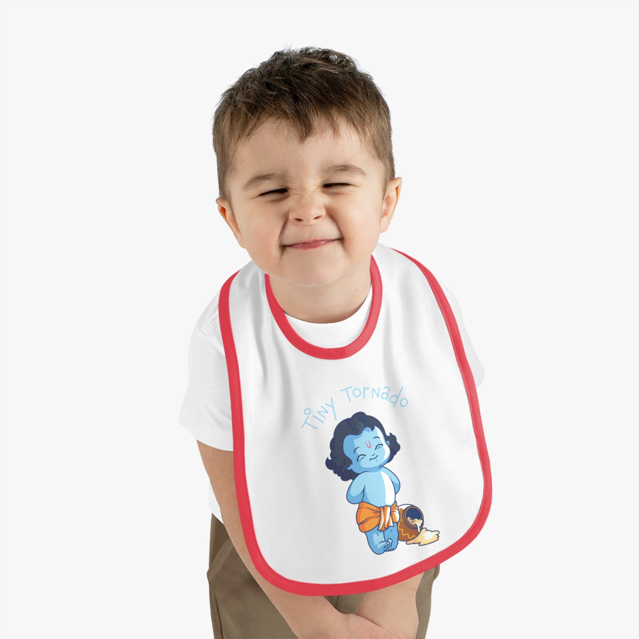 Krishna Tiny Tornado Cute Baby Bib - Mess-Free Mealtime
