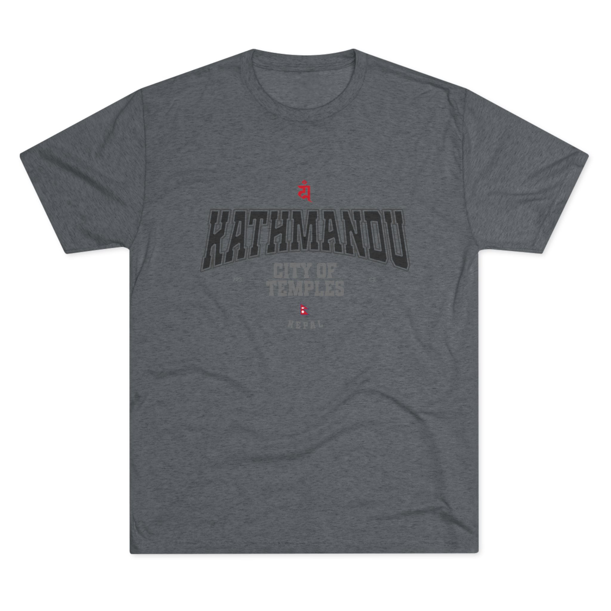 Kathmandu City of Temples Unisex Tri-Blend Crew Tee