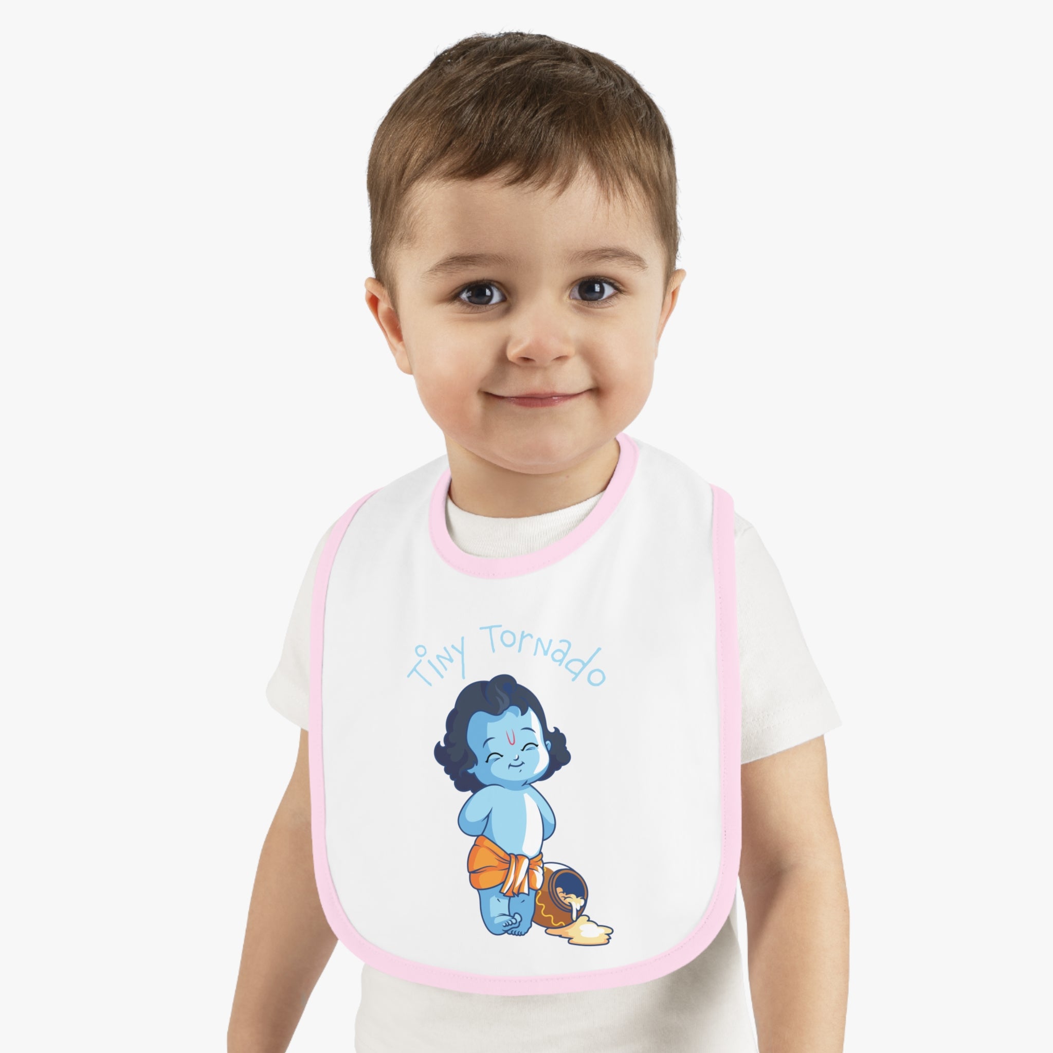 Krishna Tiny Tornado Cute Baby Bib - Mess-Free Mealtime