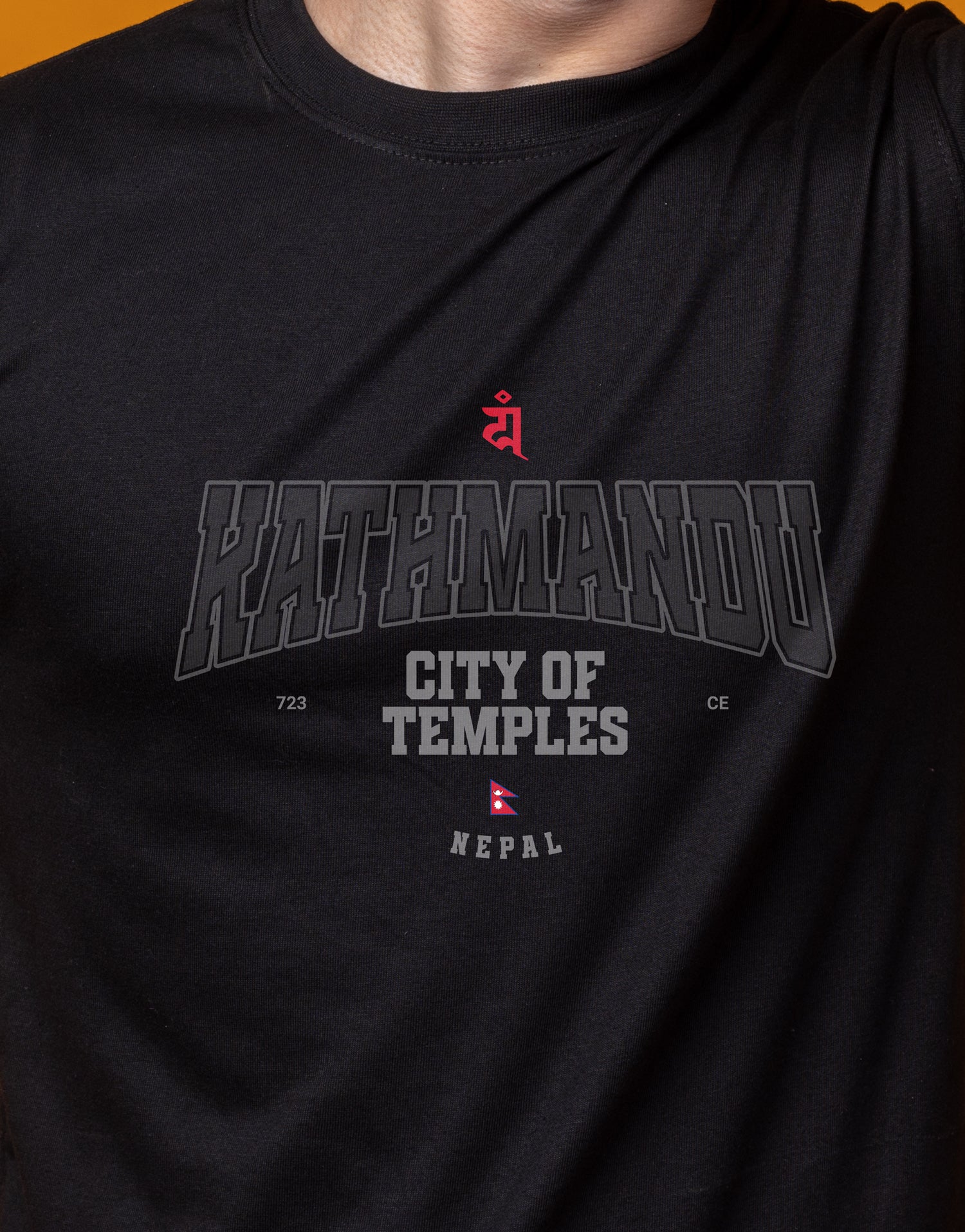Kathmandu City of Temples Unisex Tri-Blend Crew Tee