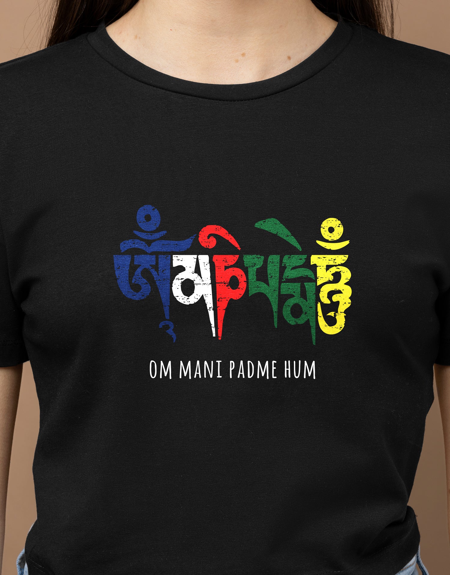 Women's Triblend Tee - Om Mani Padme Hum Spiritual Shirt