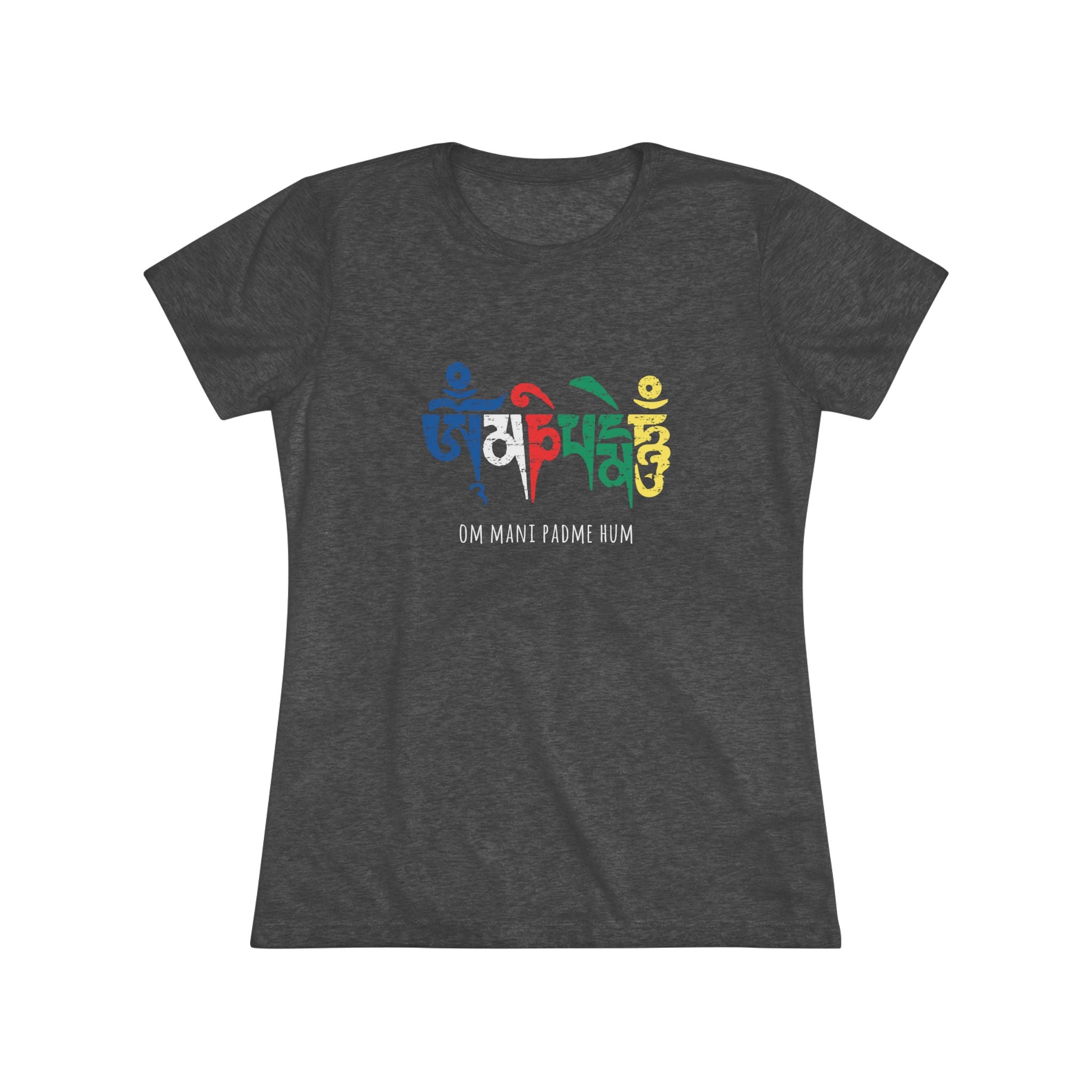 Women's Triblend Tee - Om Mani Padme Hum Spiritual Shirt