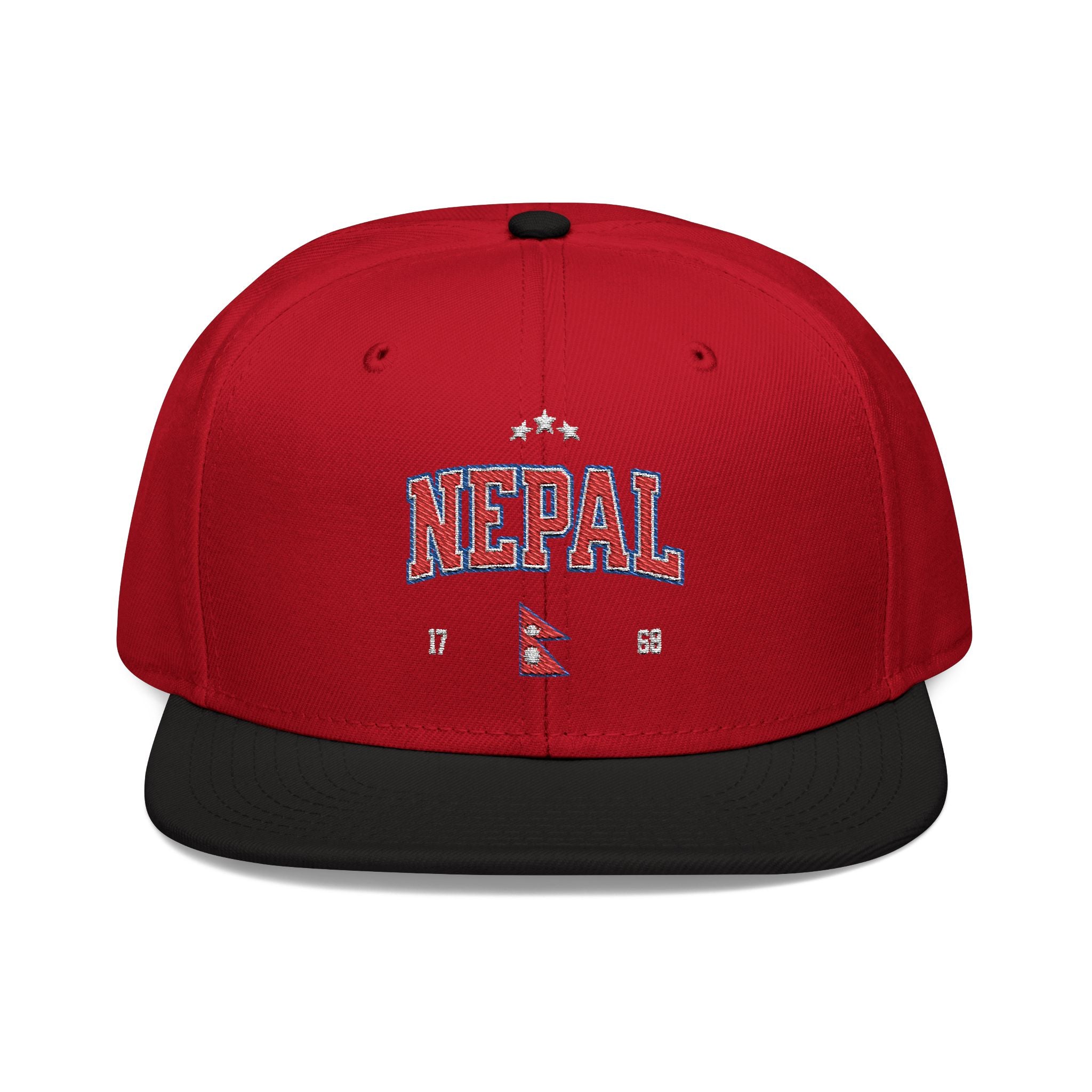 Nepal Embroidered Snapback Hat