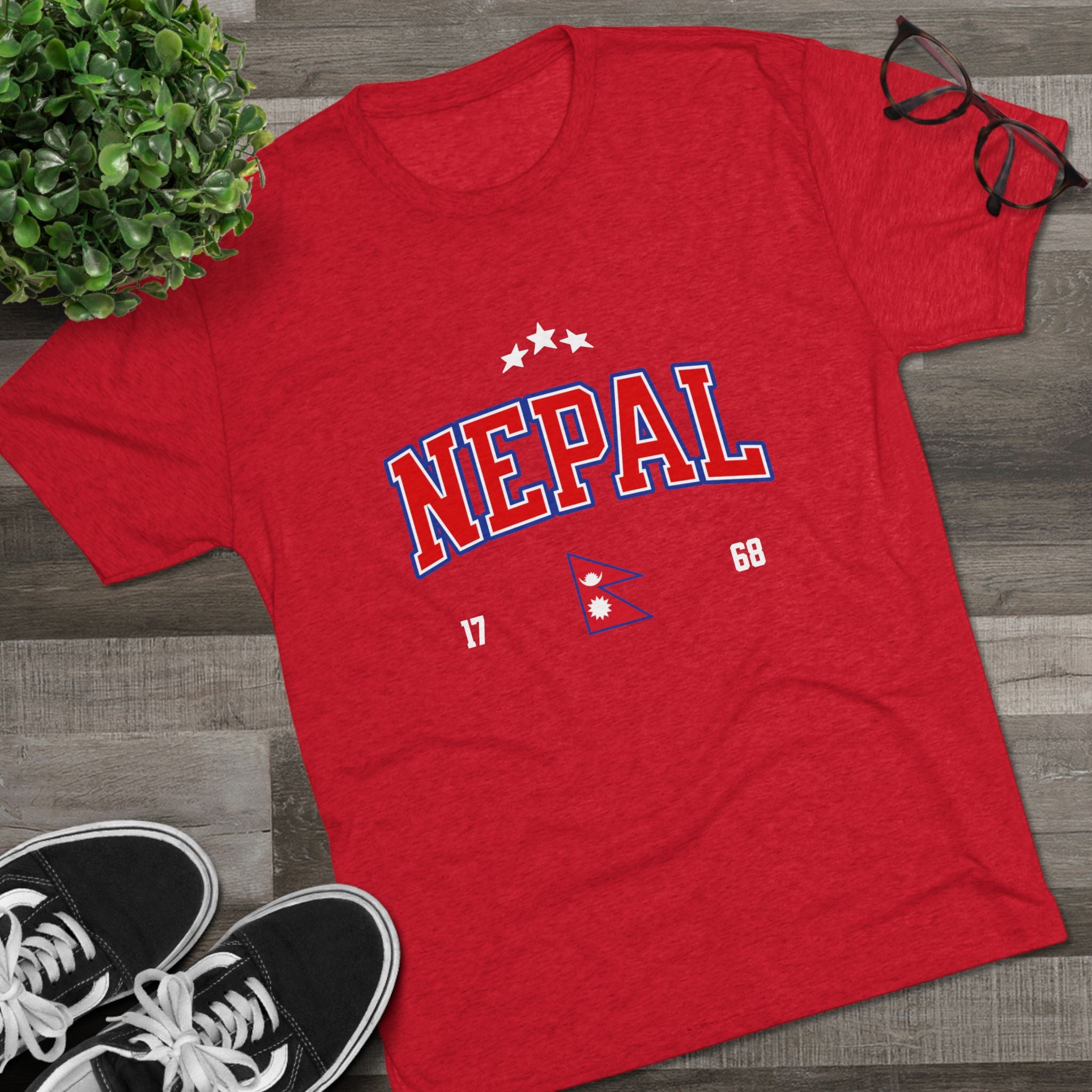 Nepal 1768 Unisex Tri-Blend Crew Tee