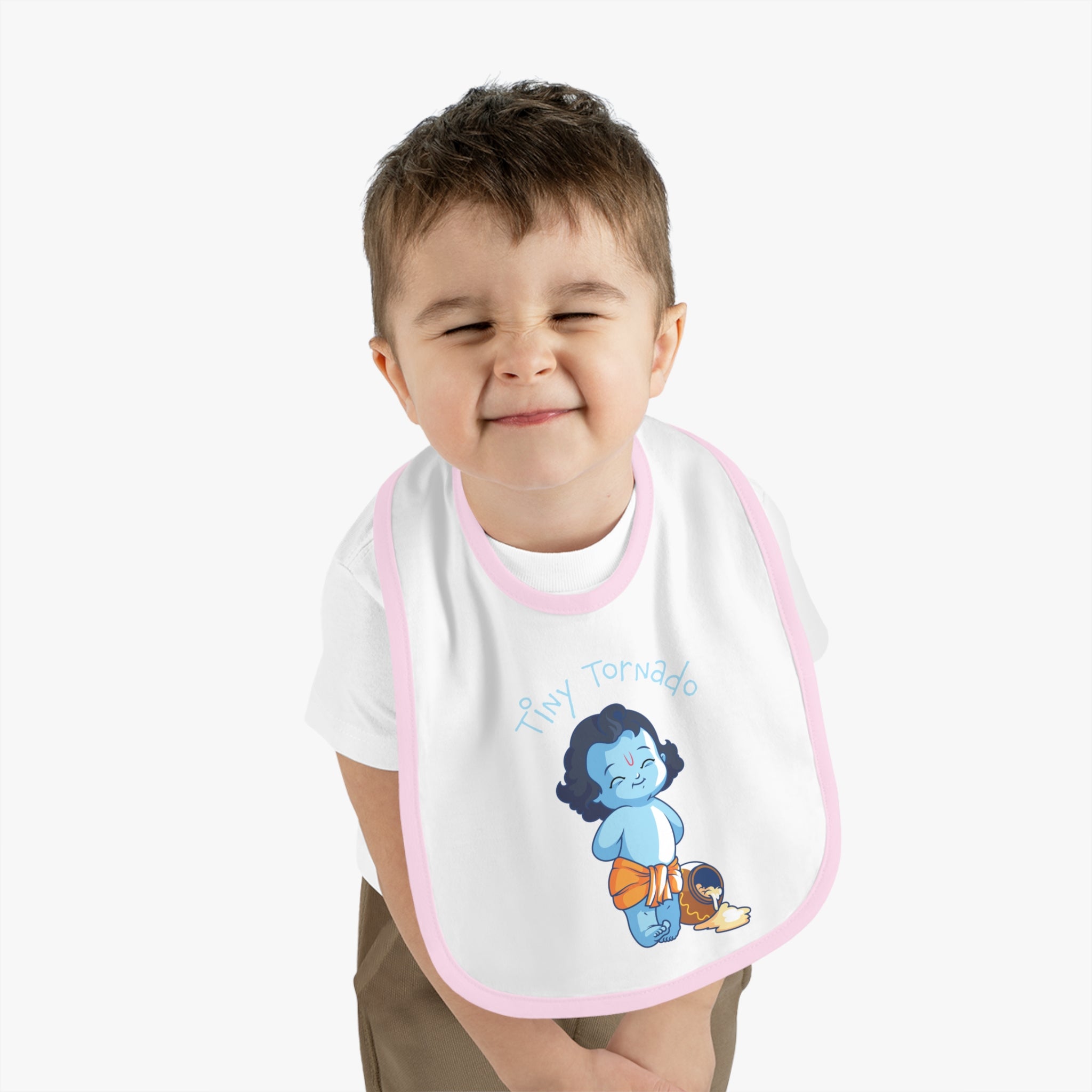 Krishna Tiny Tornado Cute Baby Bib - Mess-Free Mealtime