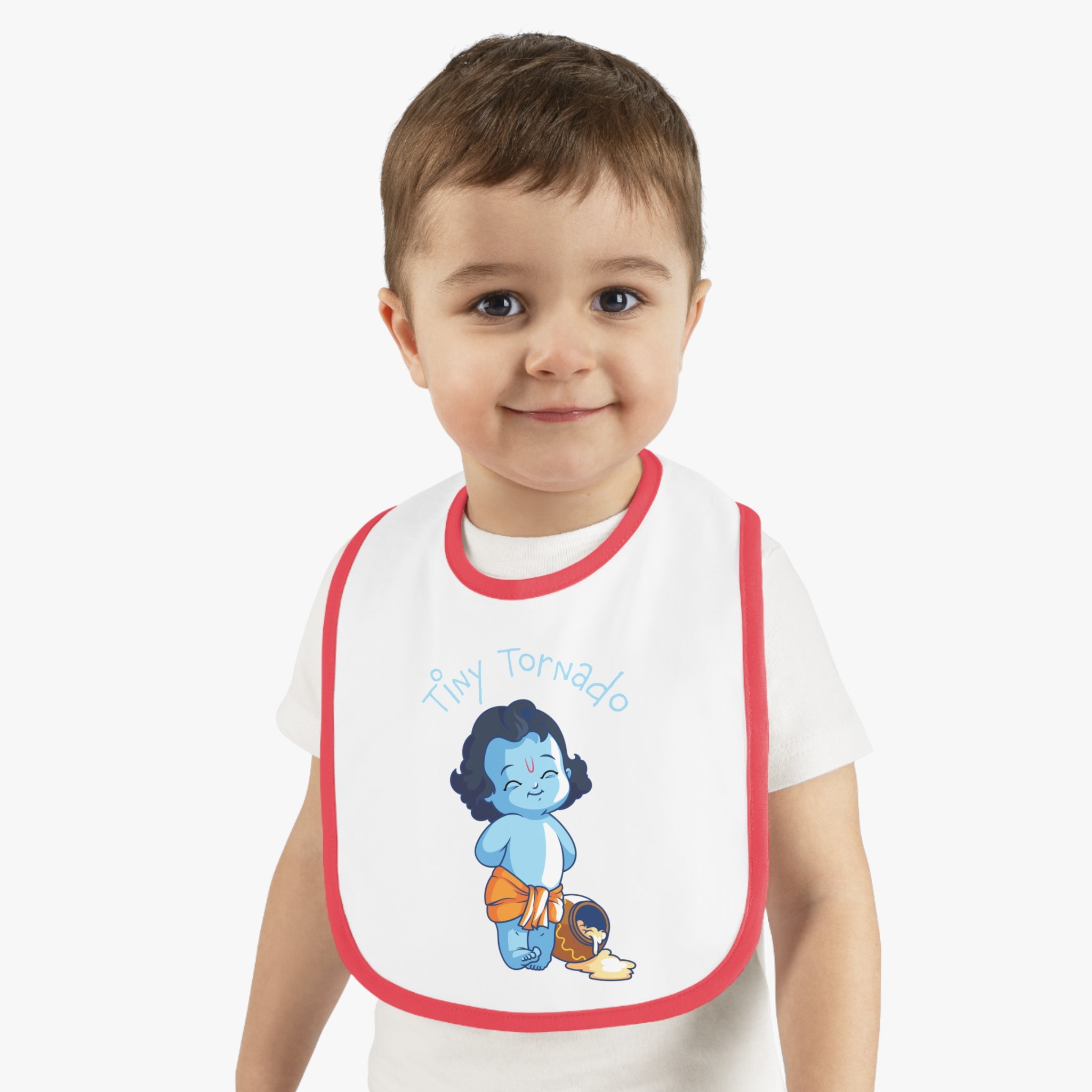 Krishna Tiny Tornado Cute Baby Bib - Mess-Free Mealtime