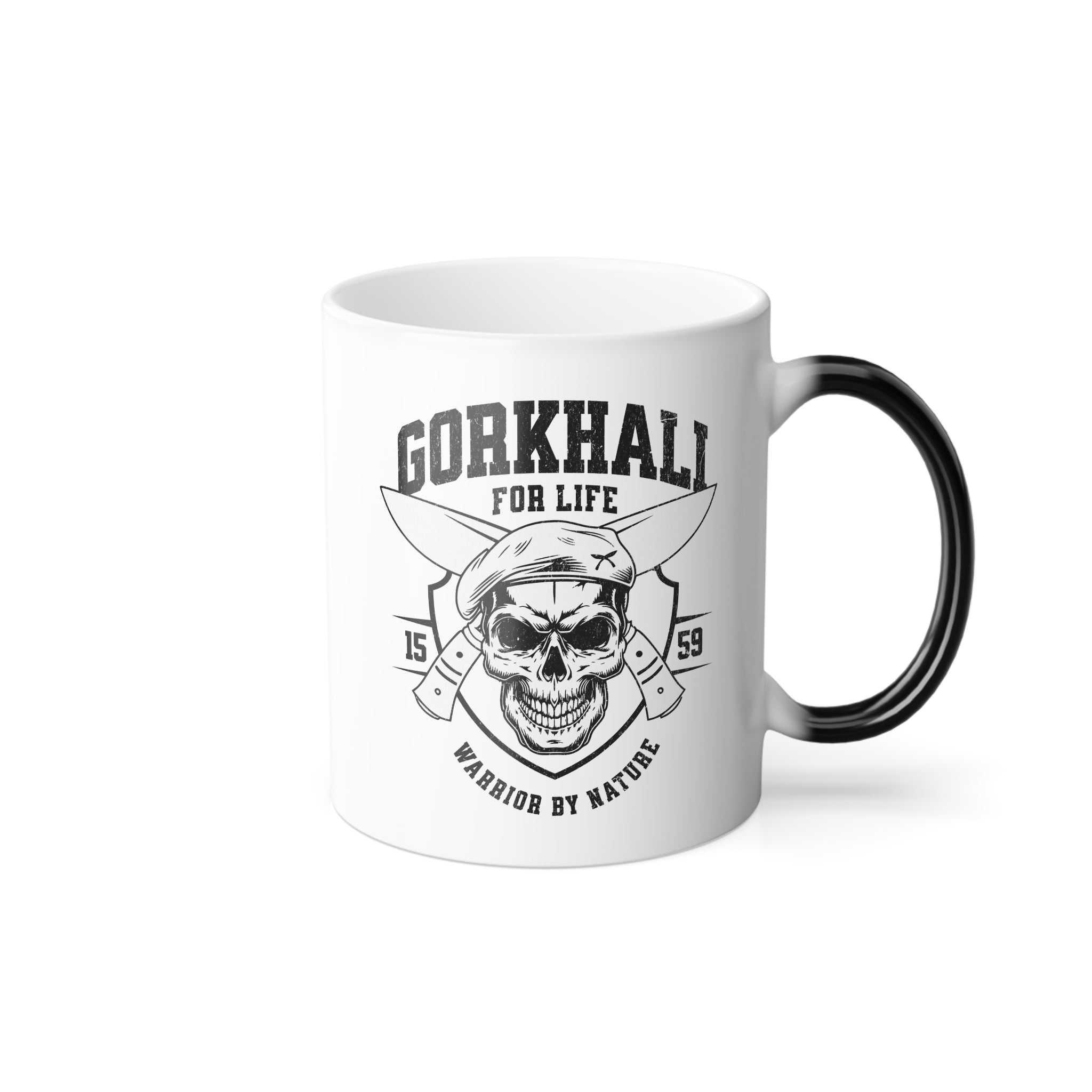 Gorkhali For Life Color Morphing Mug - Customizable Magic Heat Sensitive Coffee Cup