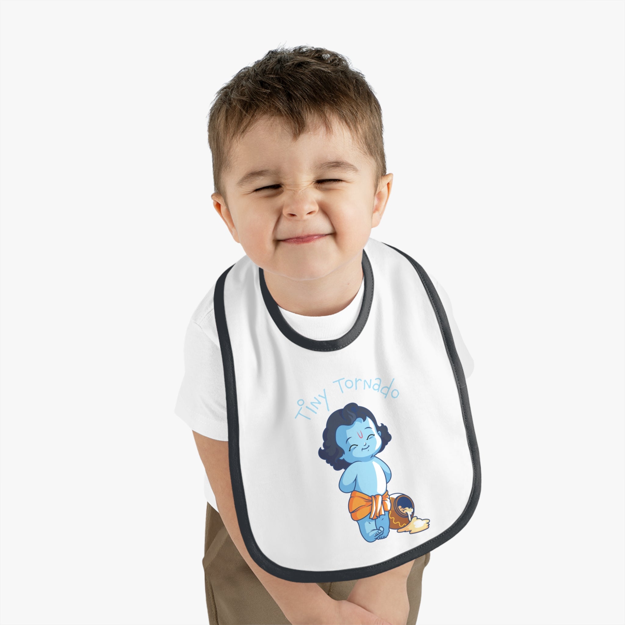 Krishna Tiny Tornado Cute Baby Bib - Mess-Free Mealtime