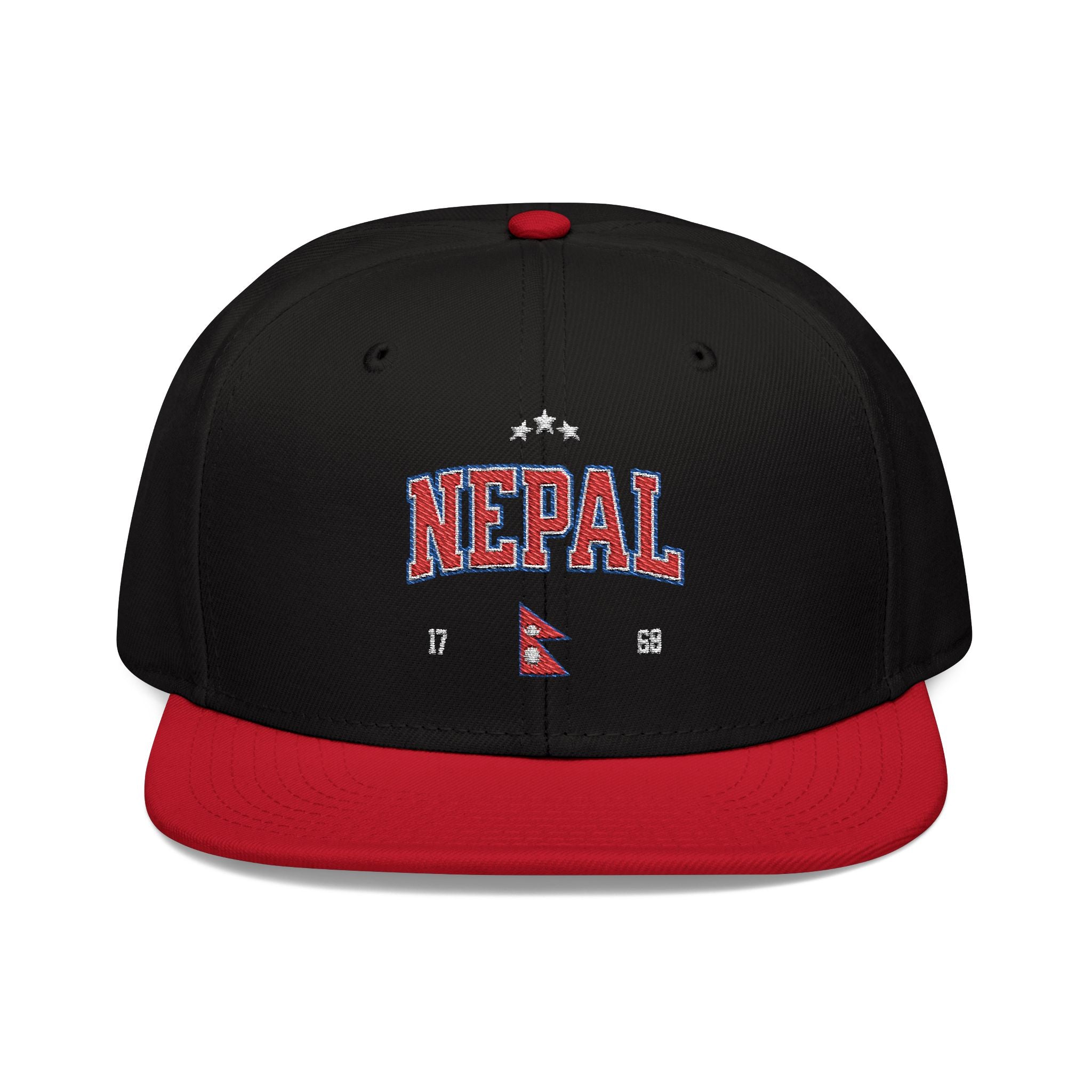 Nepal Embroidered Snapback Hat