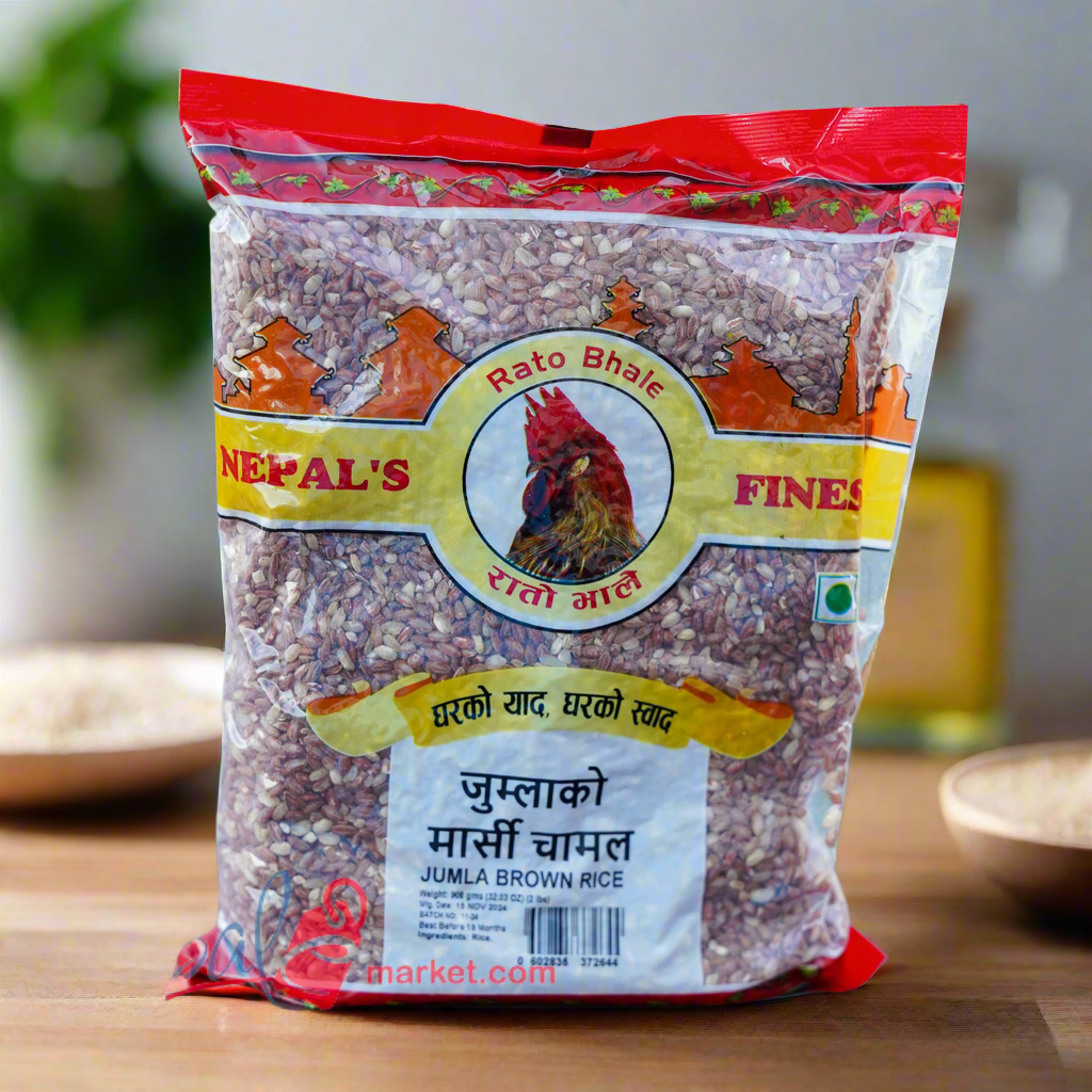 Rato Bhale Jumla Marsi Chamal (Brown Rice) - 1 Kg