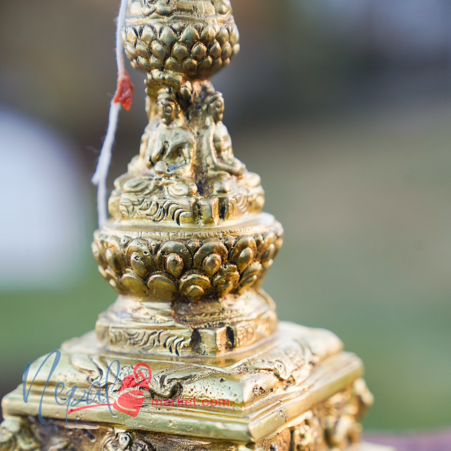 Handmade Brass Buddha Stupa Statue – Chiba Dyo