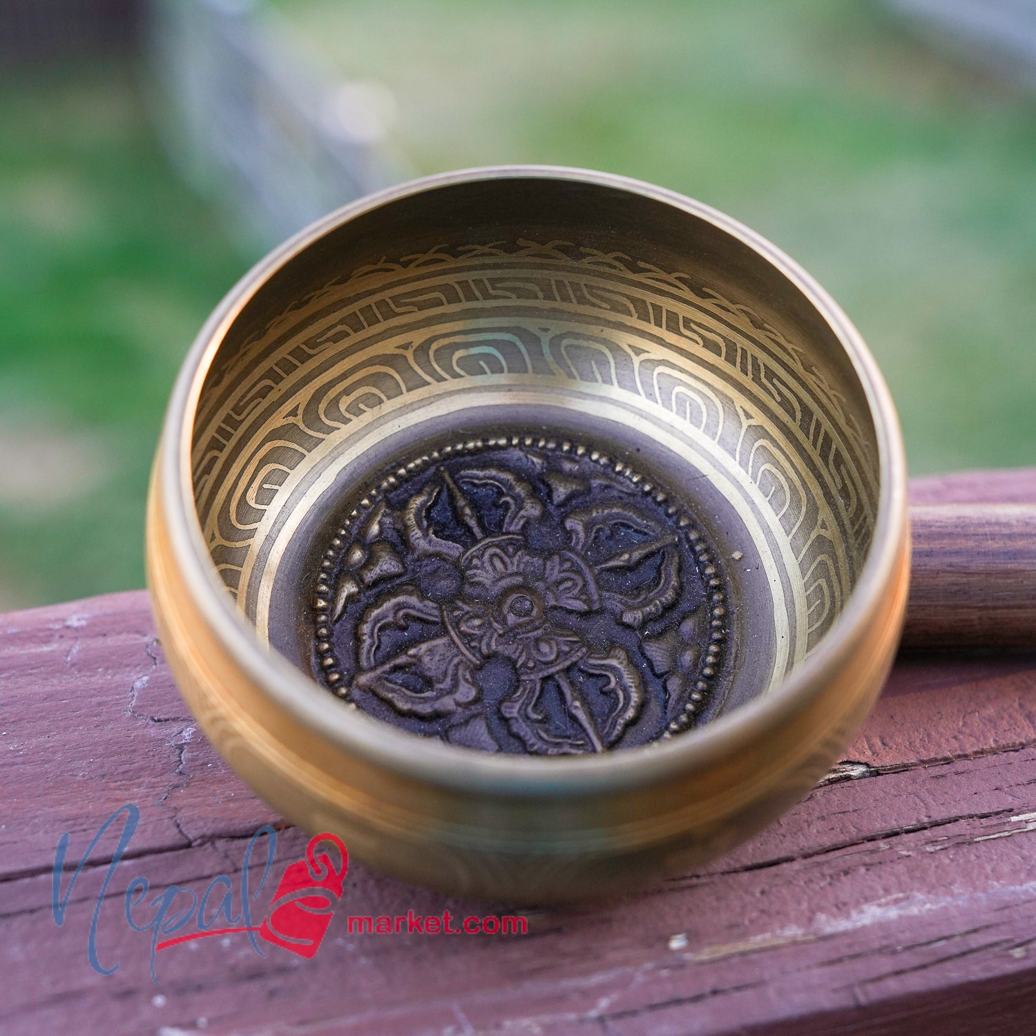 Handcrafted Tibetan Singing Bowl with Wodden Stick
