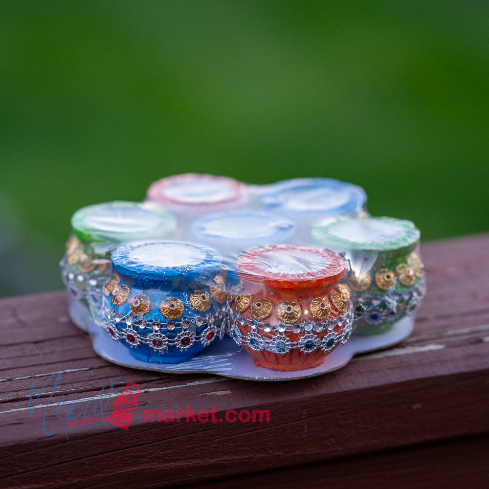 Clay Diyo Matki with Wax - 7 pcs
