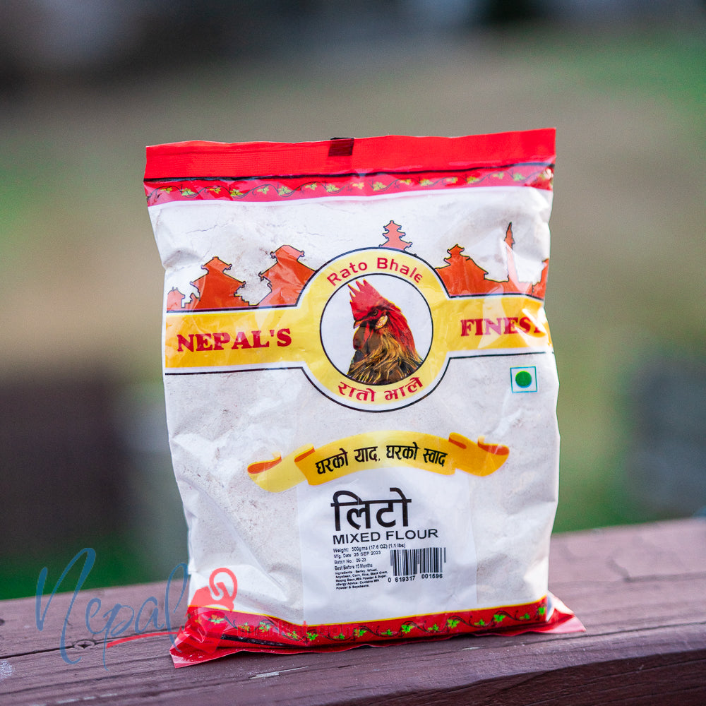Rato Bhale Lito (Mixed Flour)