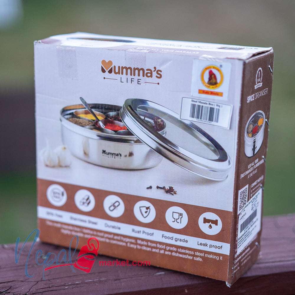 See Through Stainless Steel Masala Dabba