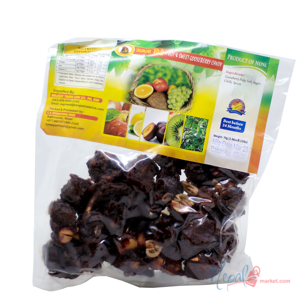 Amala Piro Titaura ( Hot and sweet gooseberry candy)