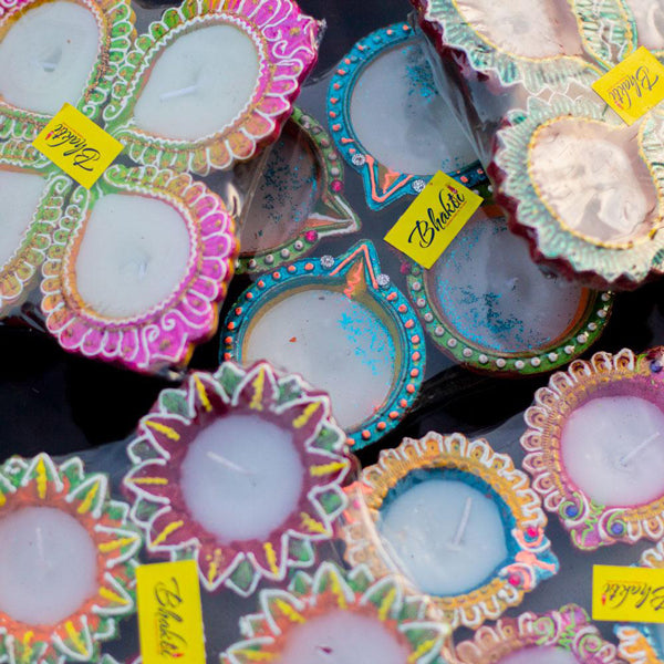Assorted Colorful Clay Diyo with Wax