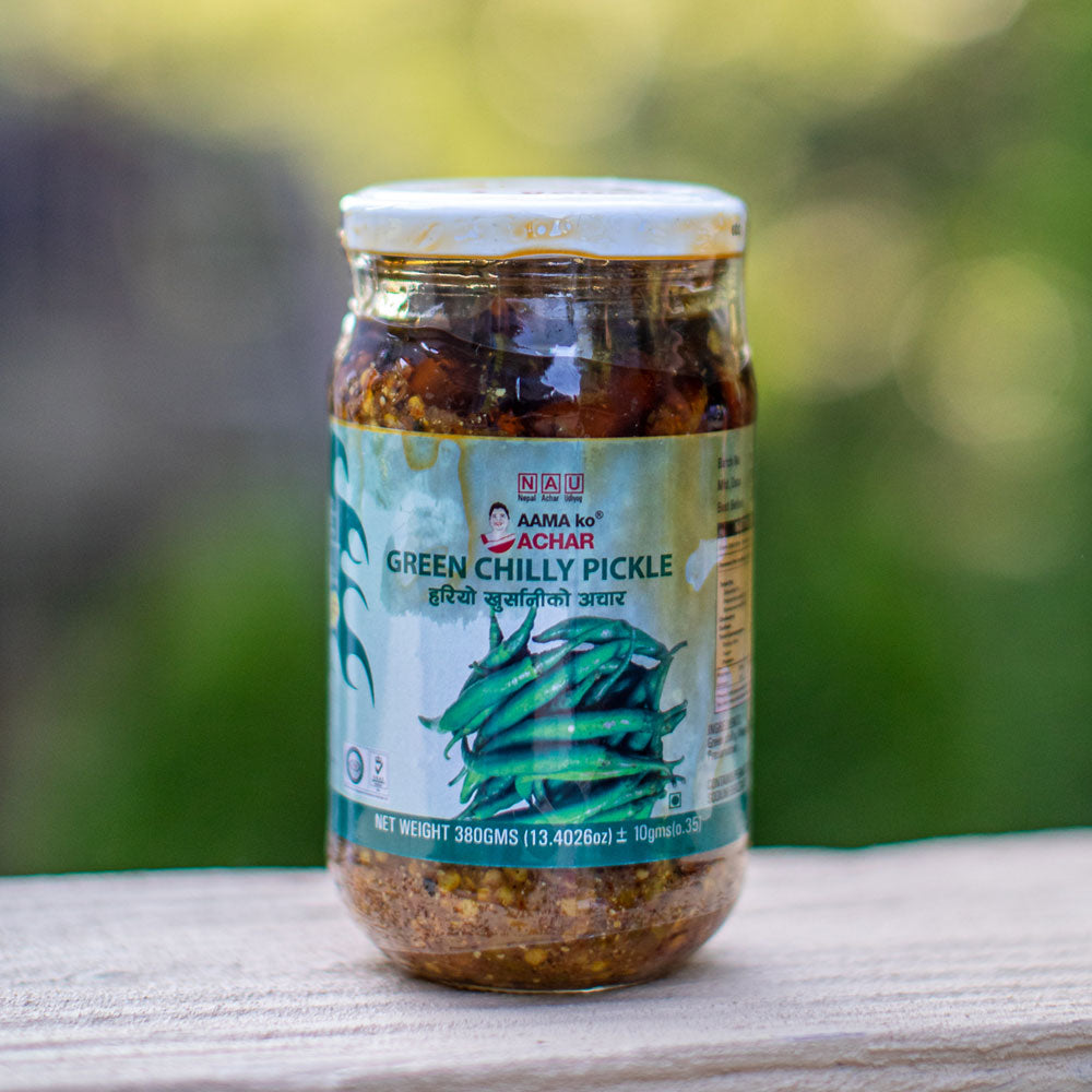 Green Chily Pickle (Hariyo Khursani Ko Achaar)