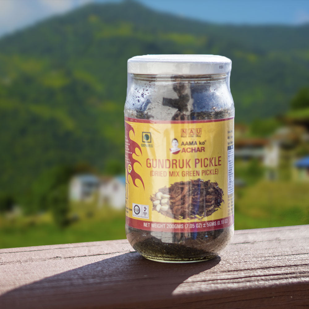 Gundruk Pickle (Dried Mixed Green Pickle)