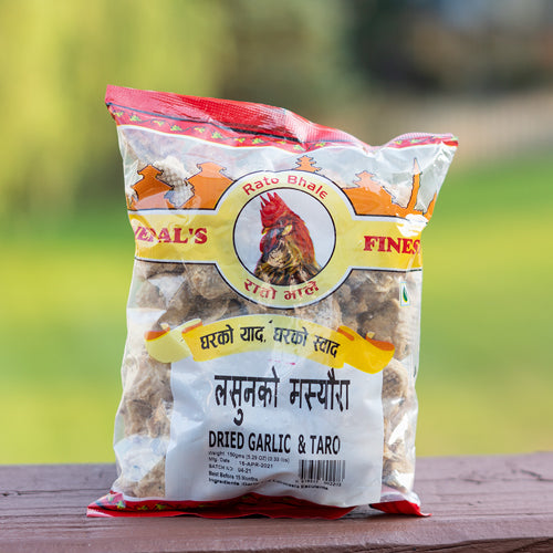 Lasoon Masyaura (Dried Garlic & Taro)