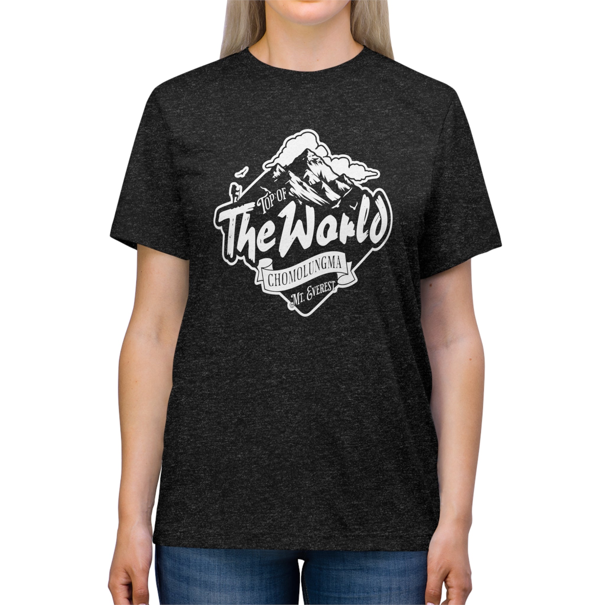 Top of The World Chomolungma Mt Everest Unisex Triblend Tee