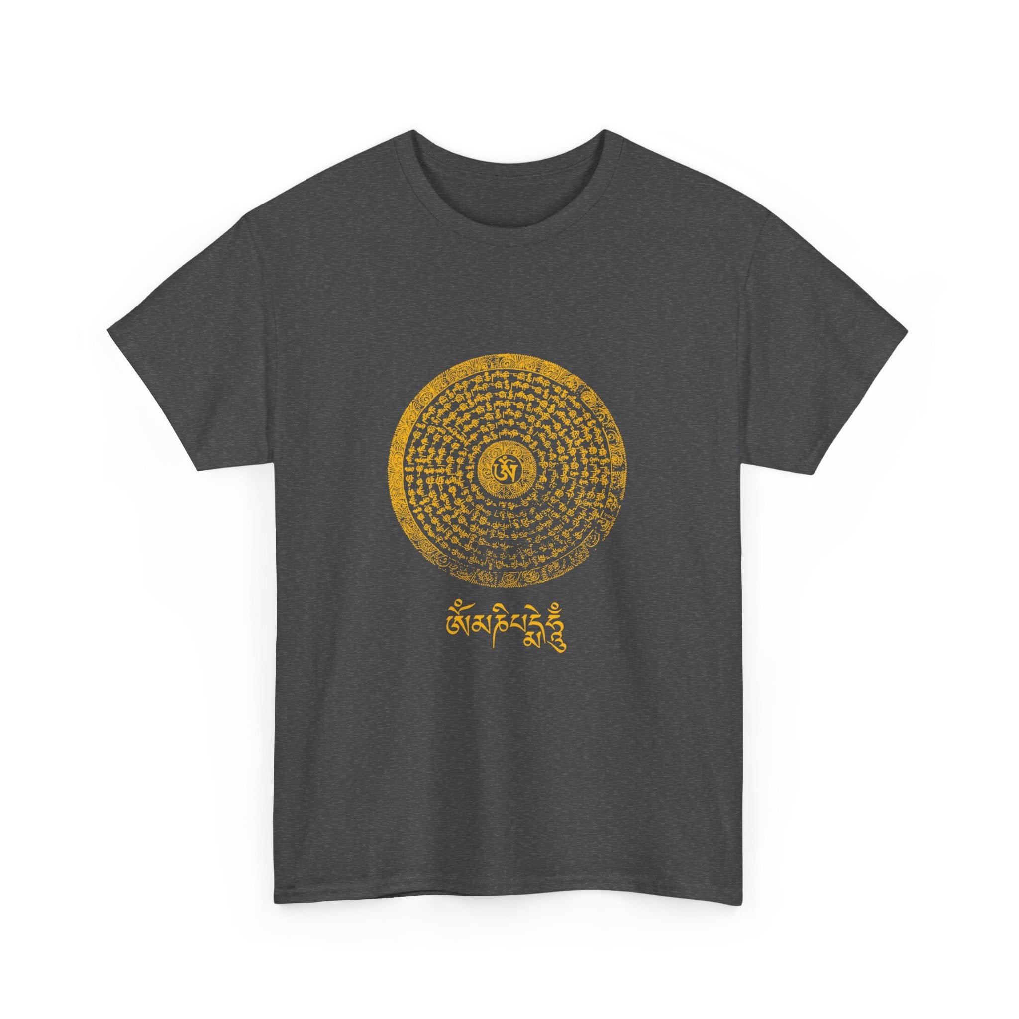 Om Mani Padme Hum Unisex Heavy Cotton Tee