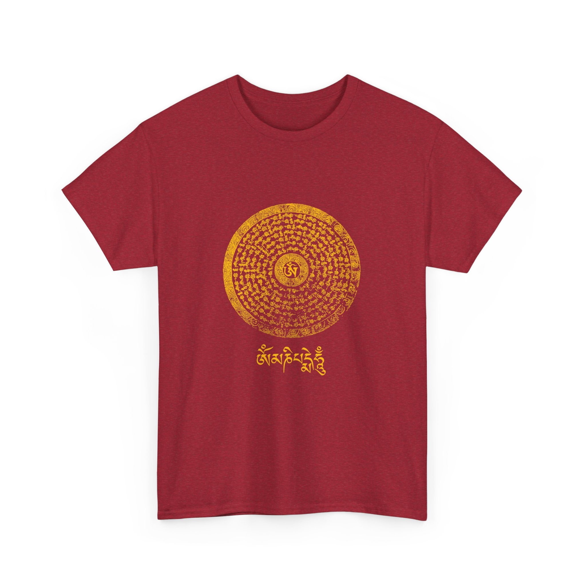 Om Mani Padme Hum Unisex Heavy Cotton Tee