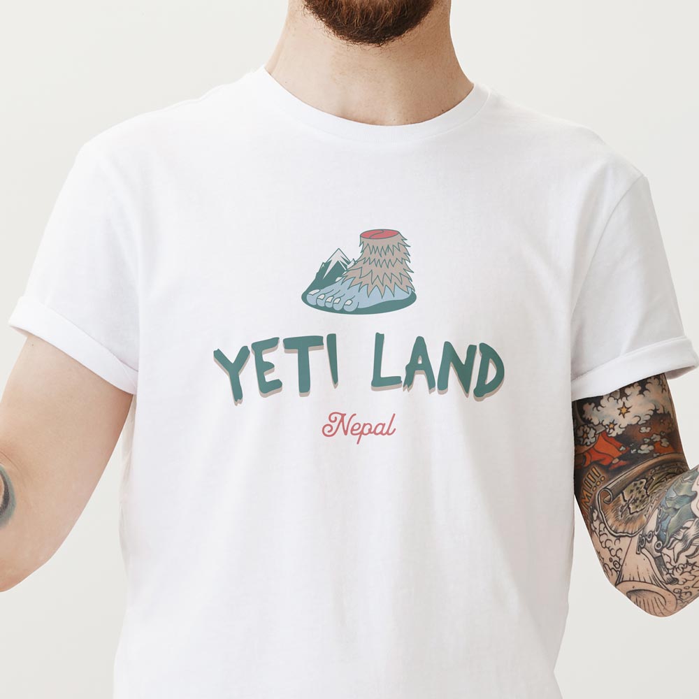 Yeti Land Nepal Unisex Triblend Tee