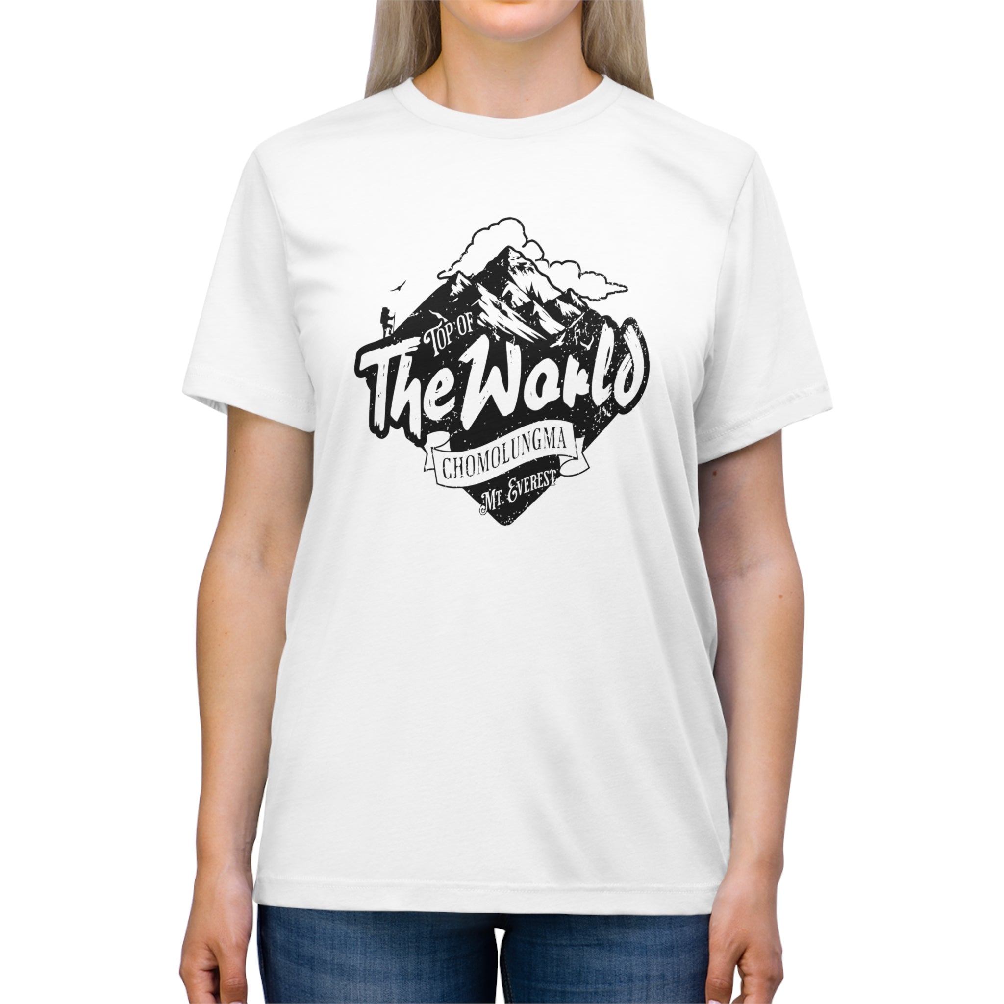 Top of The World Chomolungma Mt Everest Unisex Triblend Tee