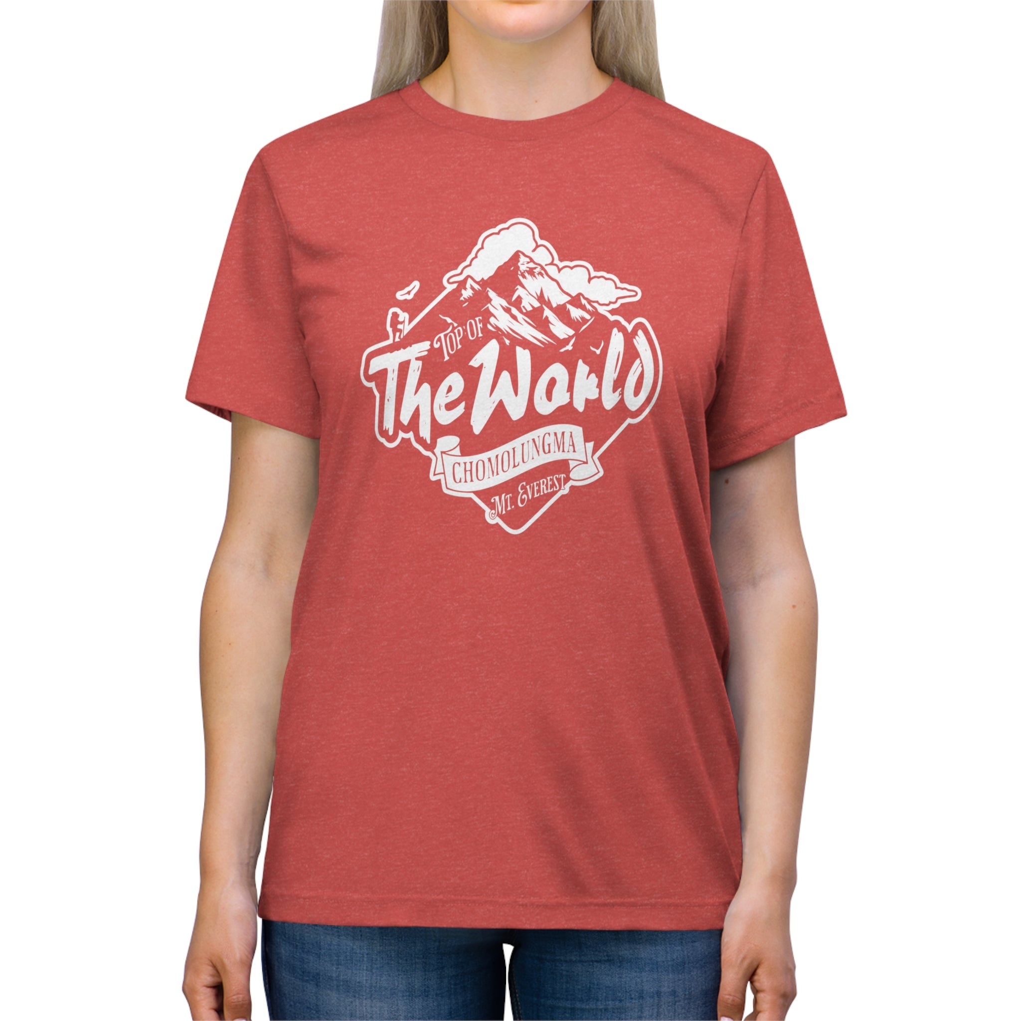 Top of The World Chomolungma Mt Everest Unisex Triblend Tee