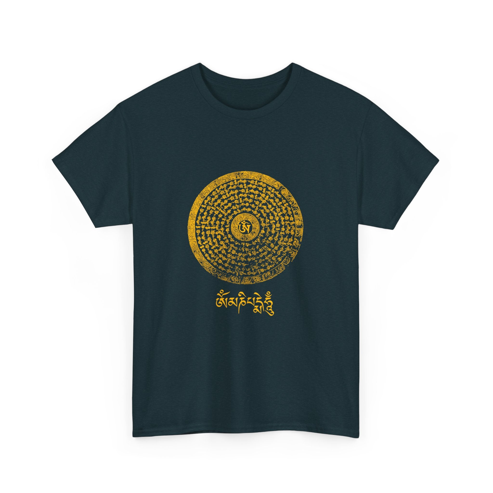 Om Mani Padme Hum Unisex Heavy Cotton Tee