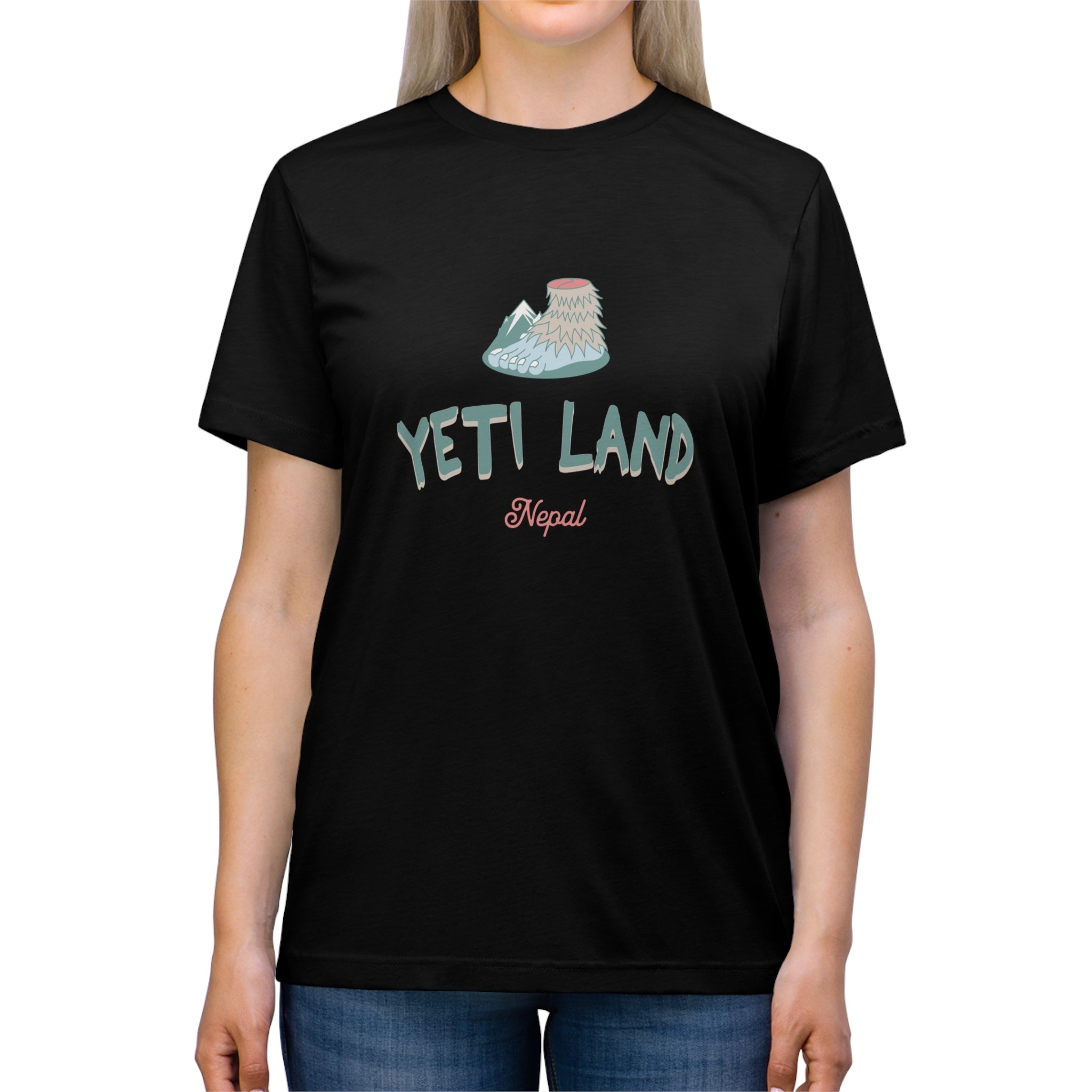 Yeti Land Nepal Unisex Triblend Tee