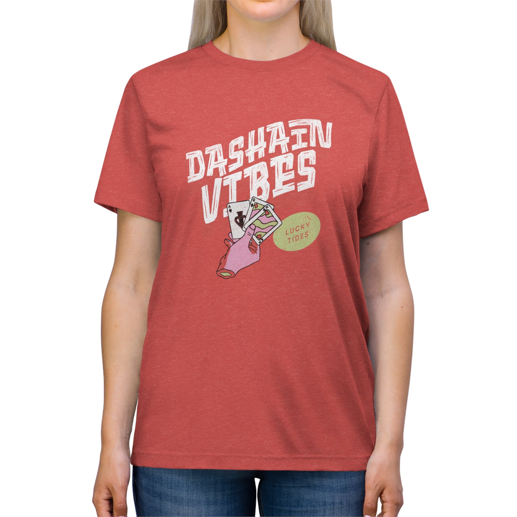 Dashain Vibes Lucky Tides Unisex Triblend Tee