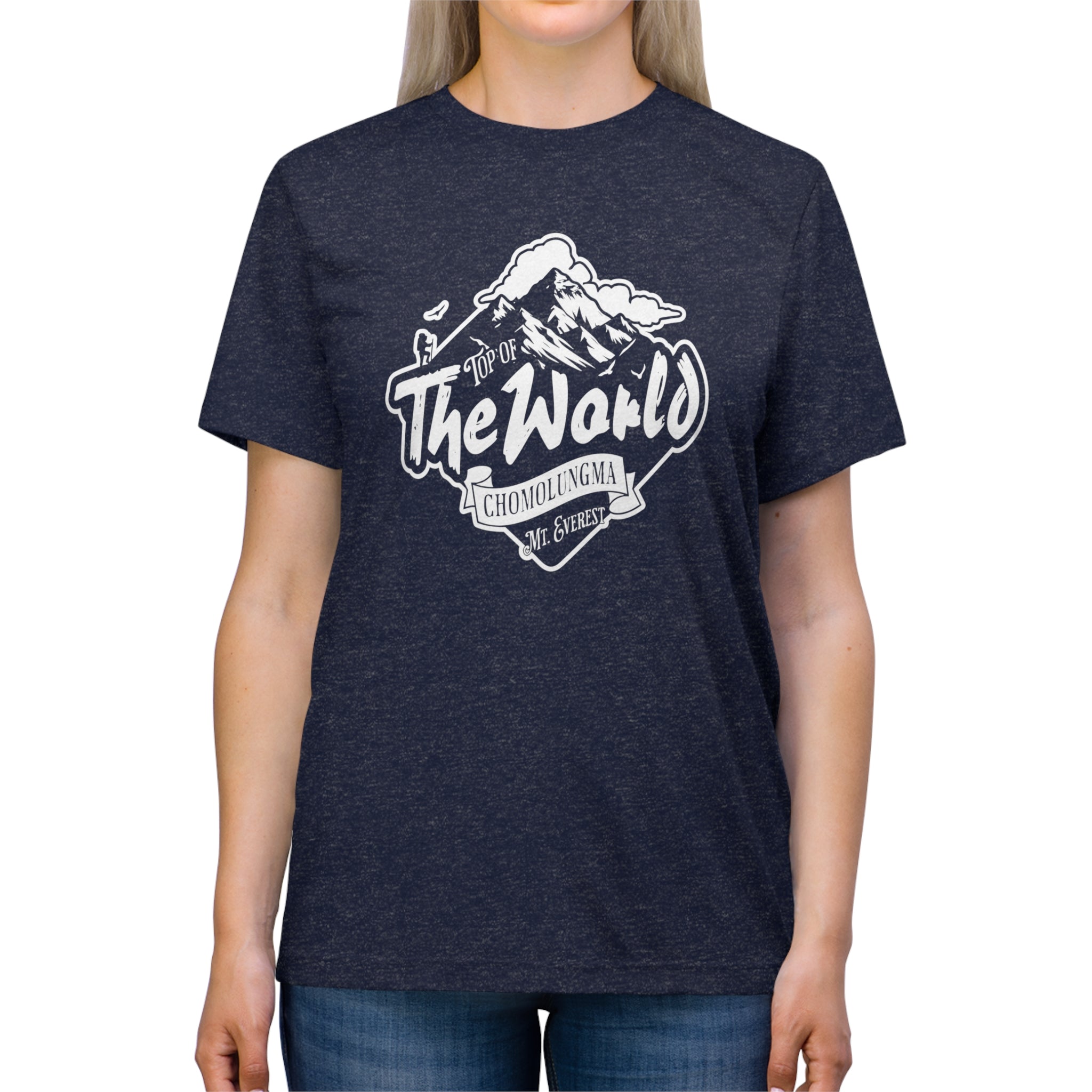 Top of The World Chomolungma Mt Everest Unisex Triblend Tee