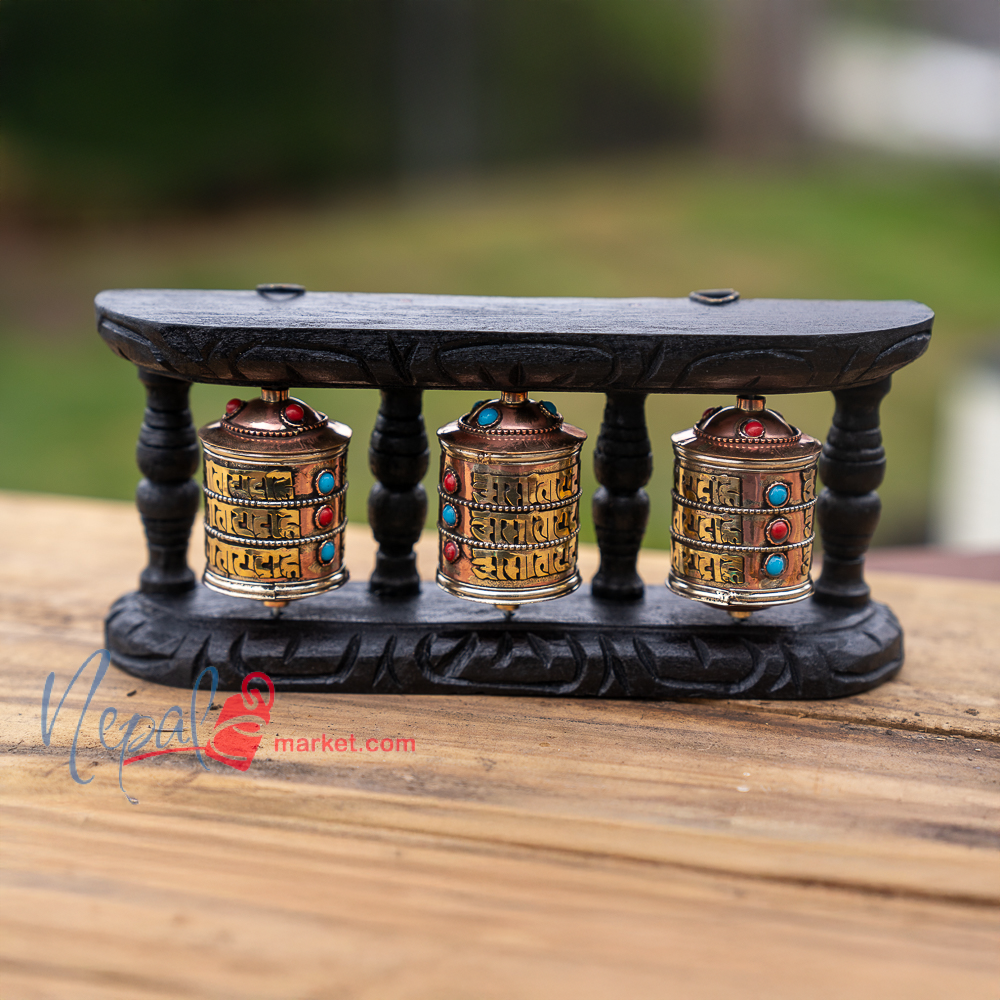 Healing Auspicious Prayer Wheel - Three