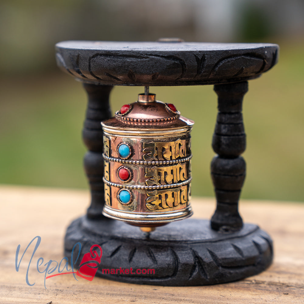 Healing Auspicious Prayer Wheel - One