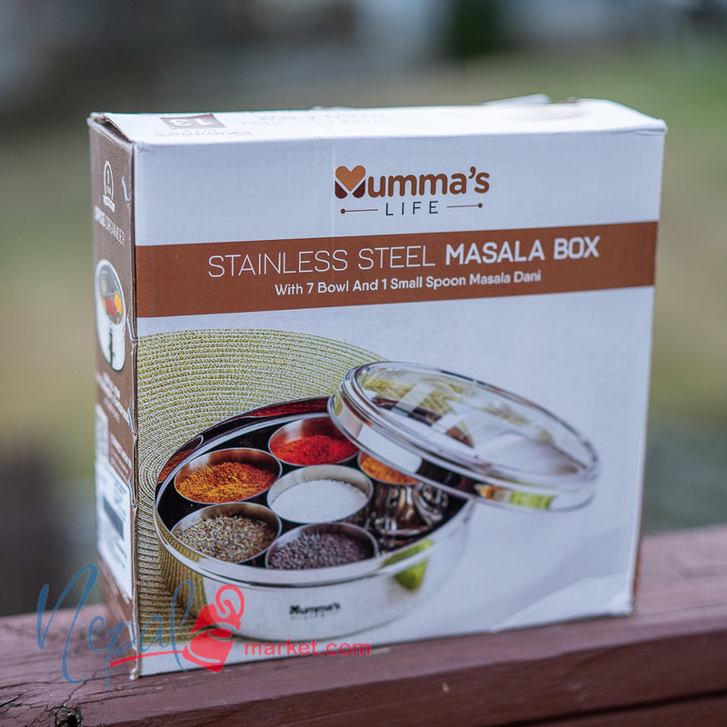 See Through Stainless Steel Masala Dabba