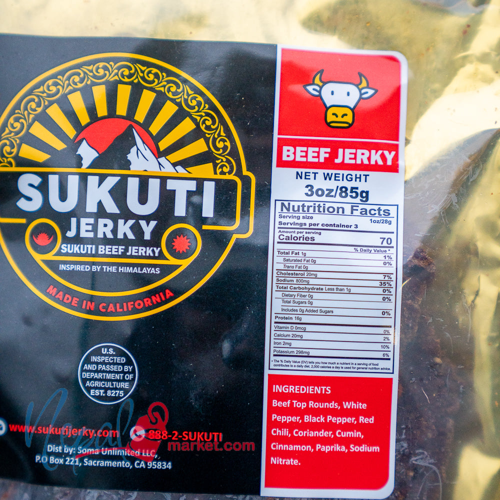 Beef Sukuti Jerky 3 oz.