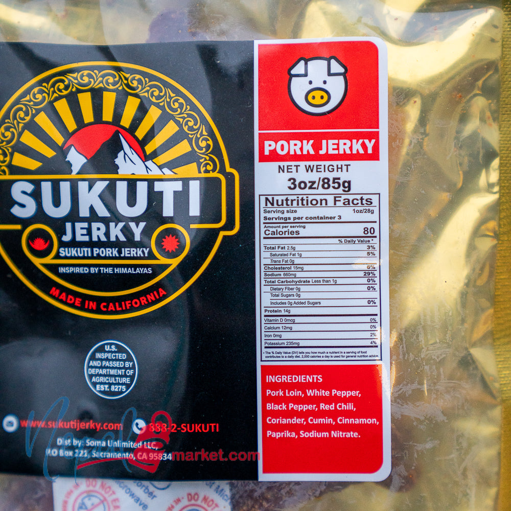 Pork Sukuti Jerky 3 oz.